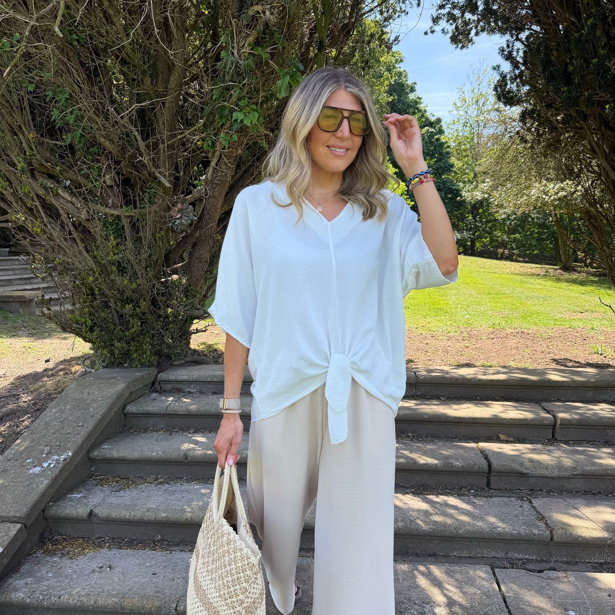 Chantelle Tie Top - Blush Boutique Essex