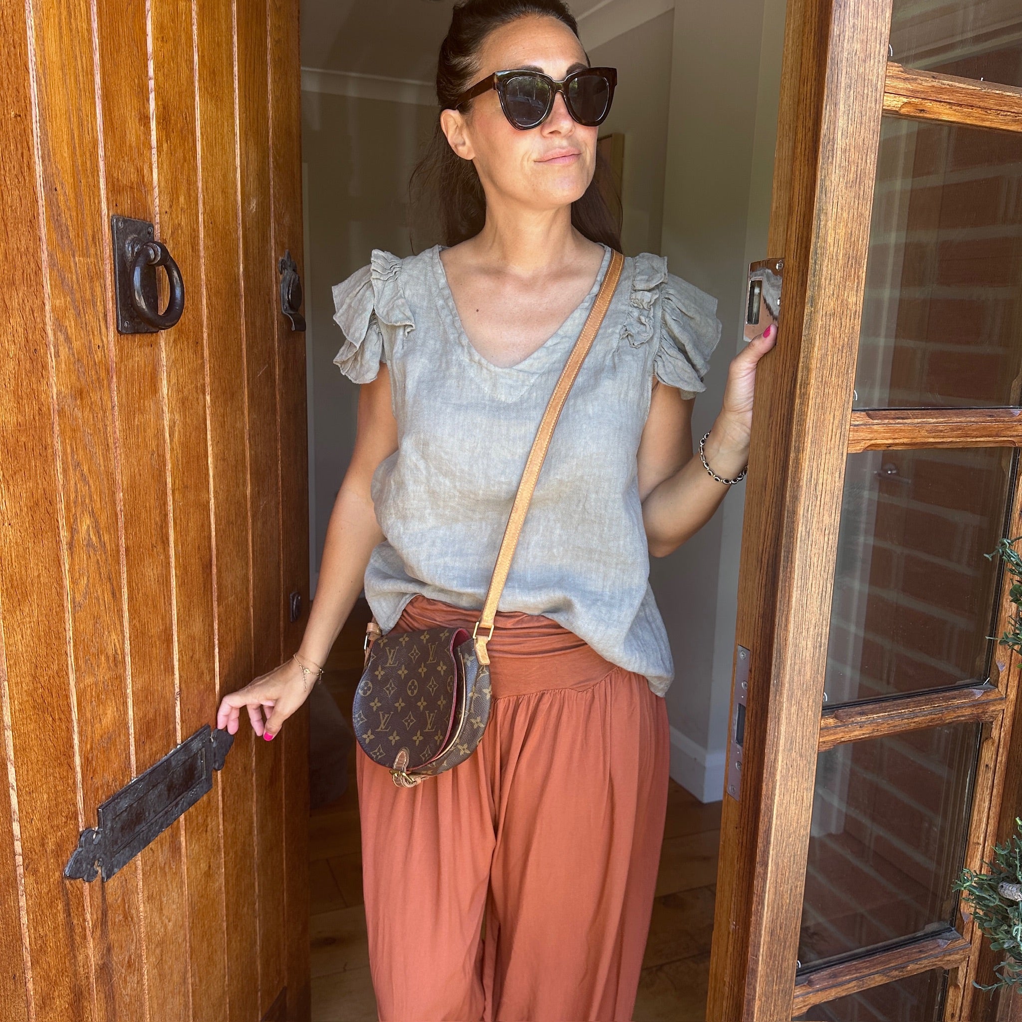 Flora Linen Vest