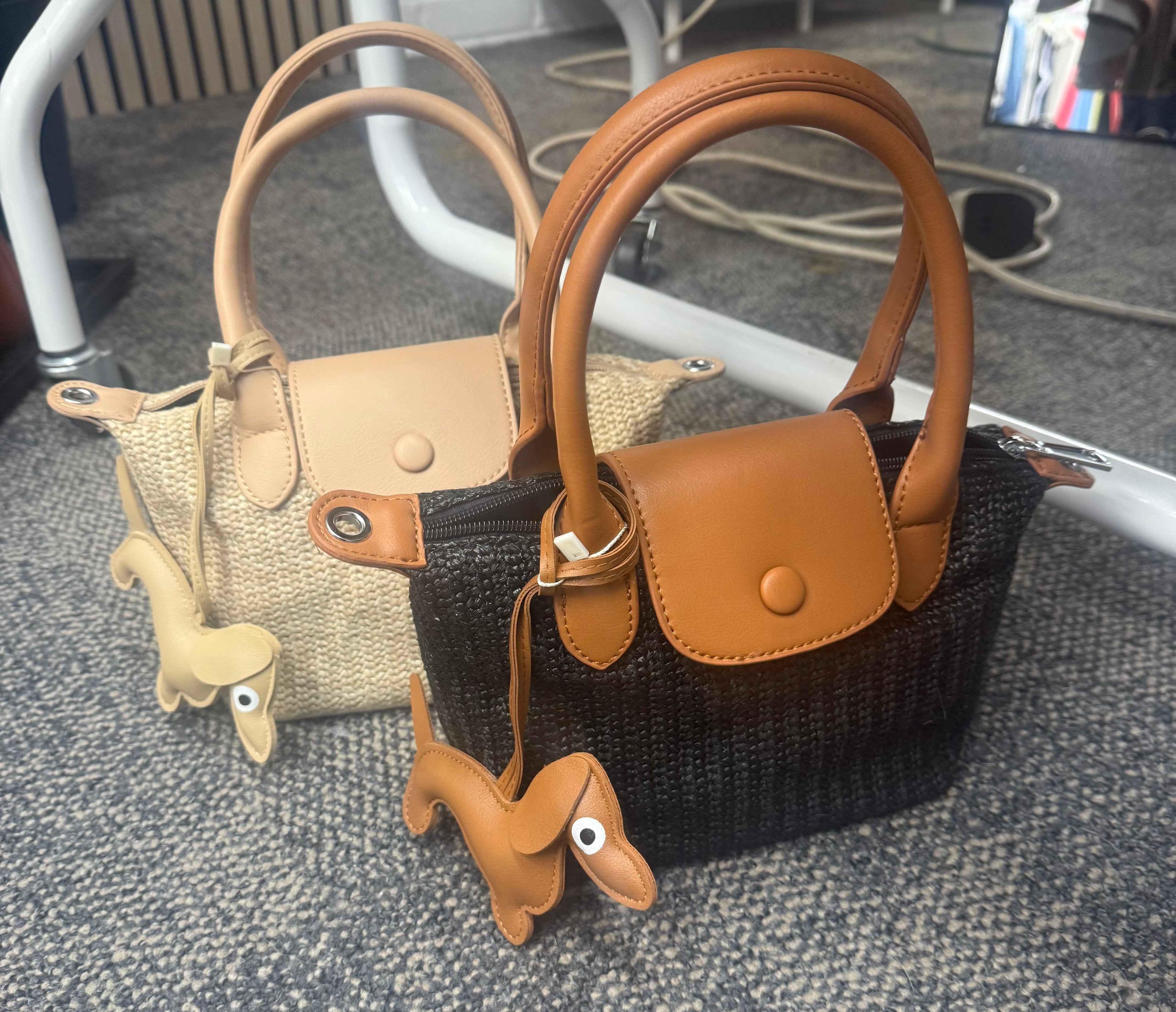 Amelia Hessian bag - Blush Boutique Essex