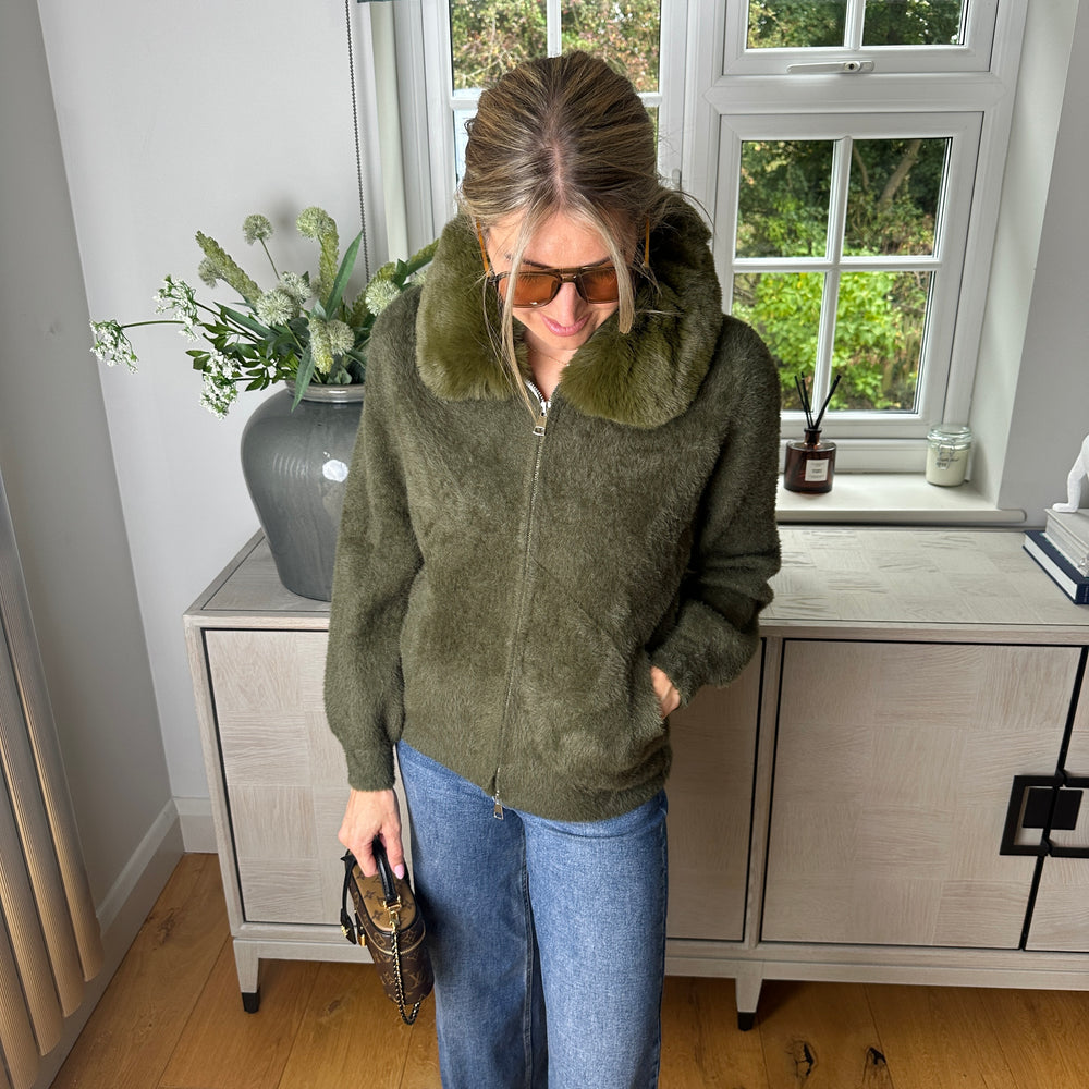 Cozi Fur Cardigan