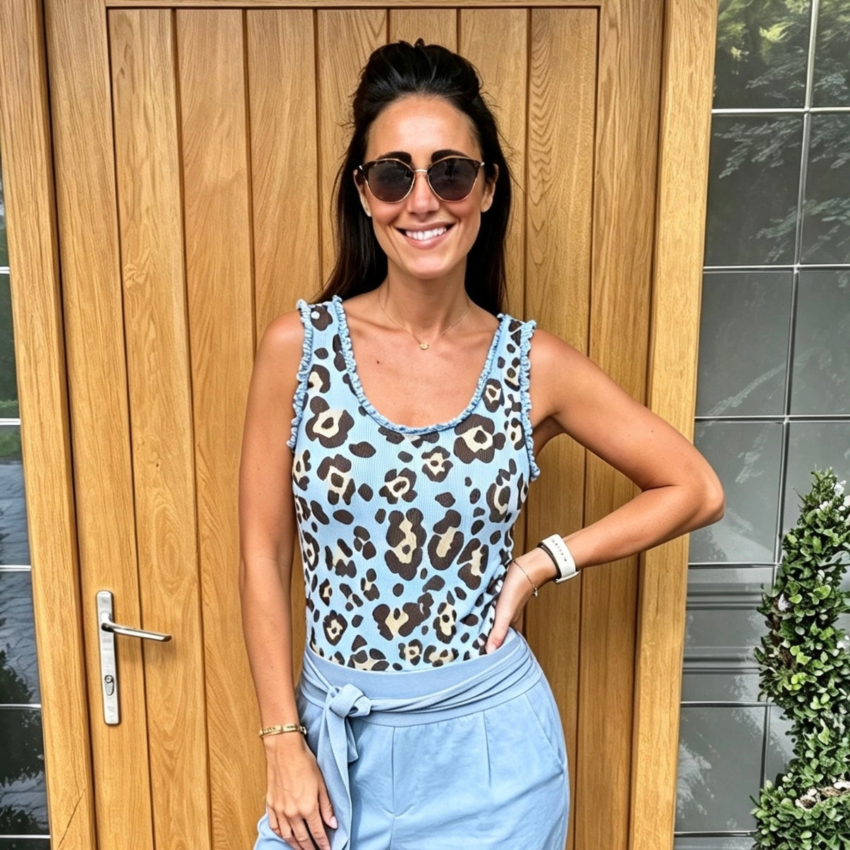 Leopard vest