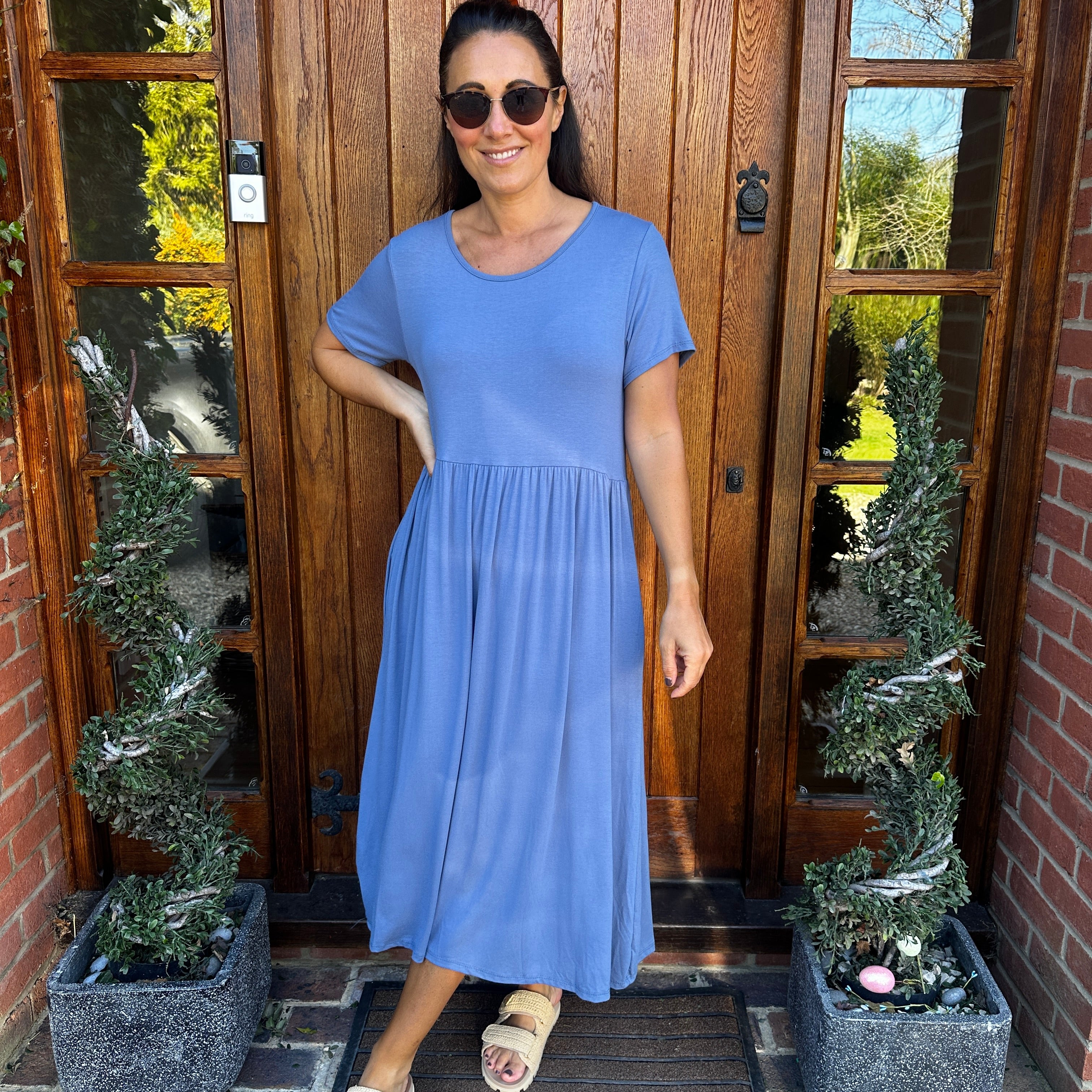 Helena Jersey Dress - Blush Boutique Essex