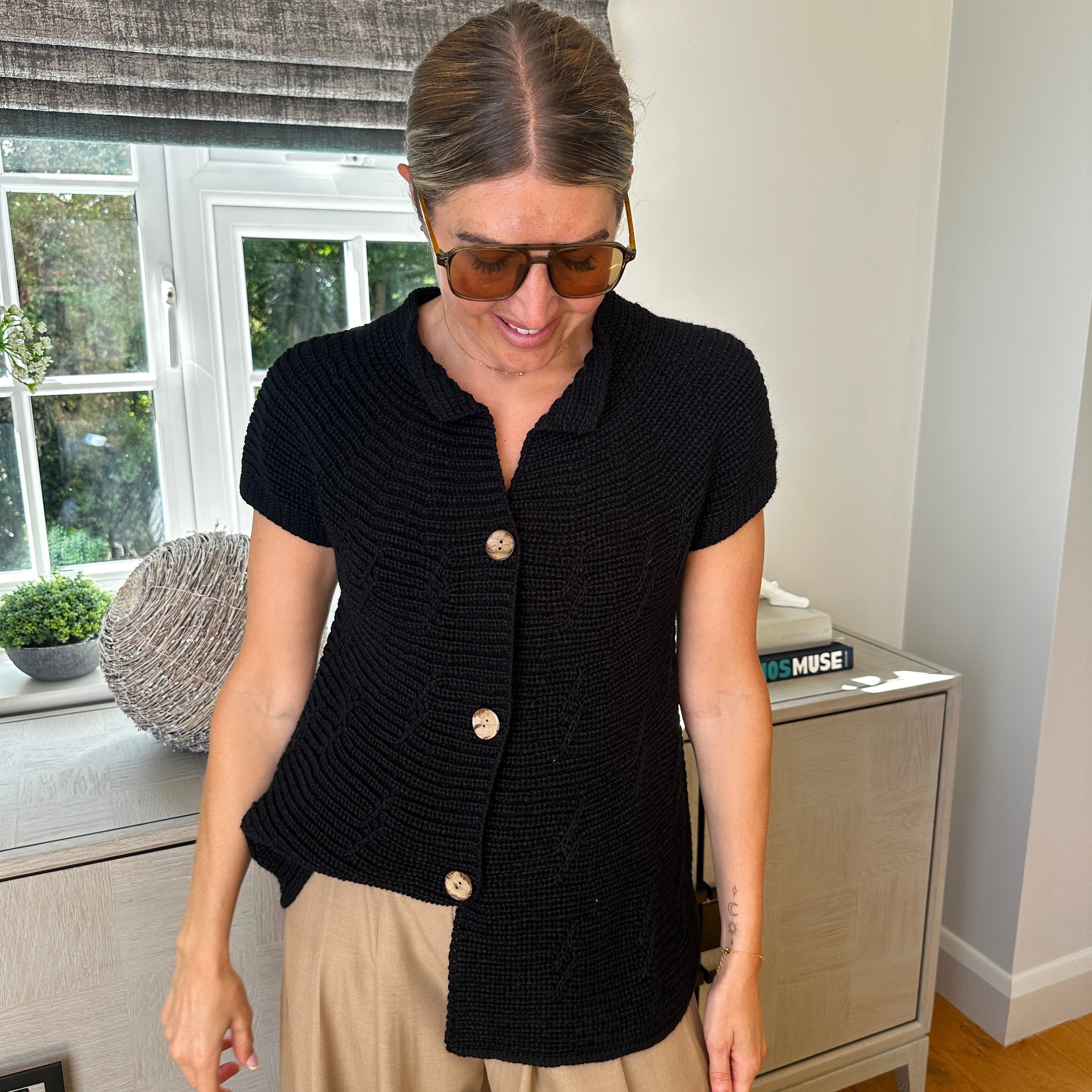 Morgan Knit Vest - Blush Boutique Essex