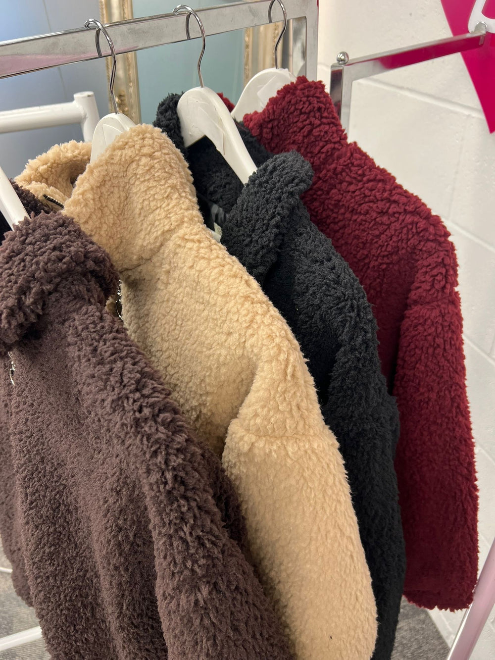 Ellie Teddy Bomber - Blush Boutique Essex