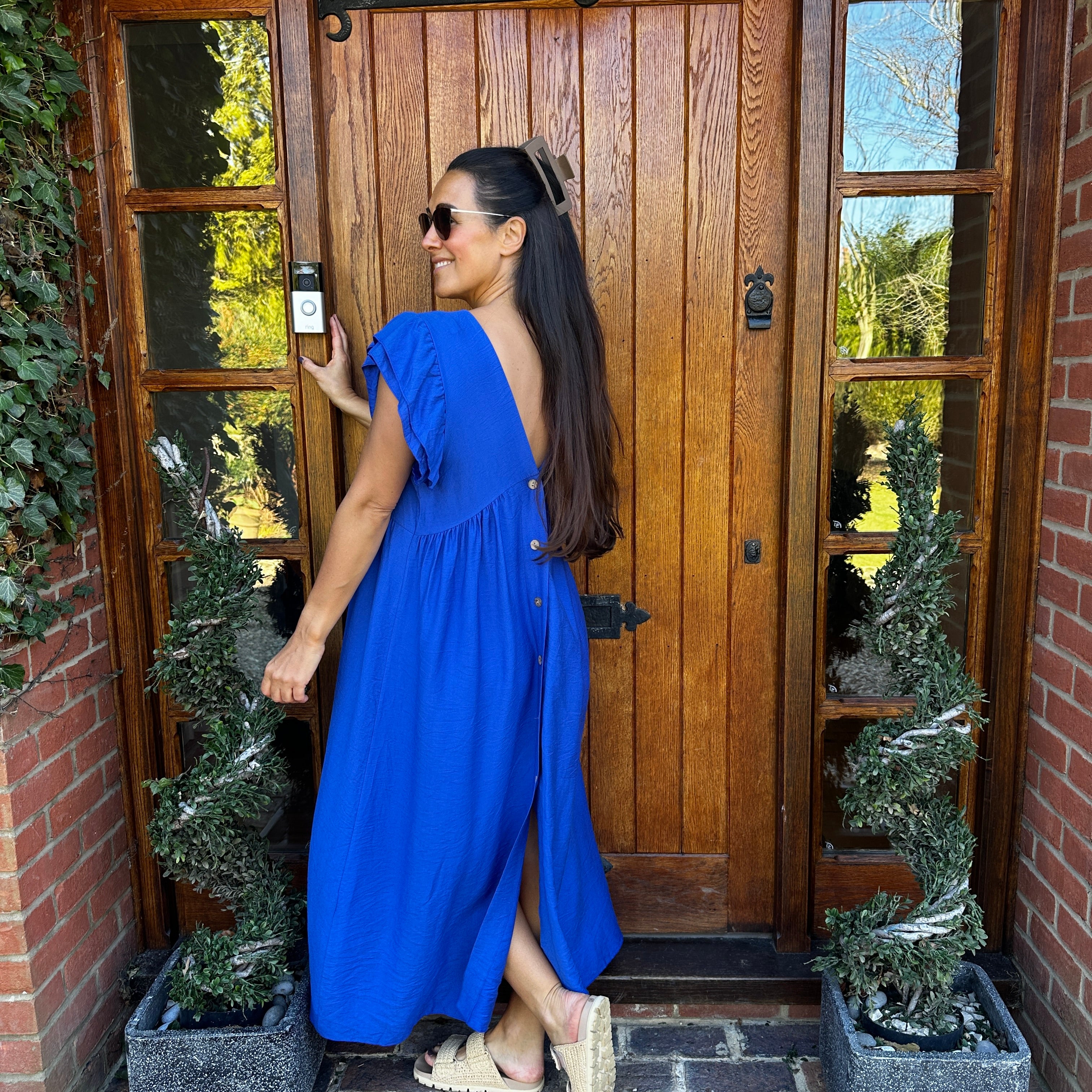 Sam Button Dress - Blush Boutique Essex