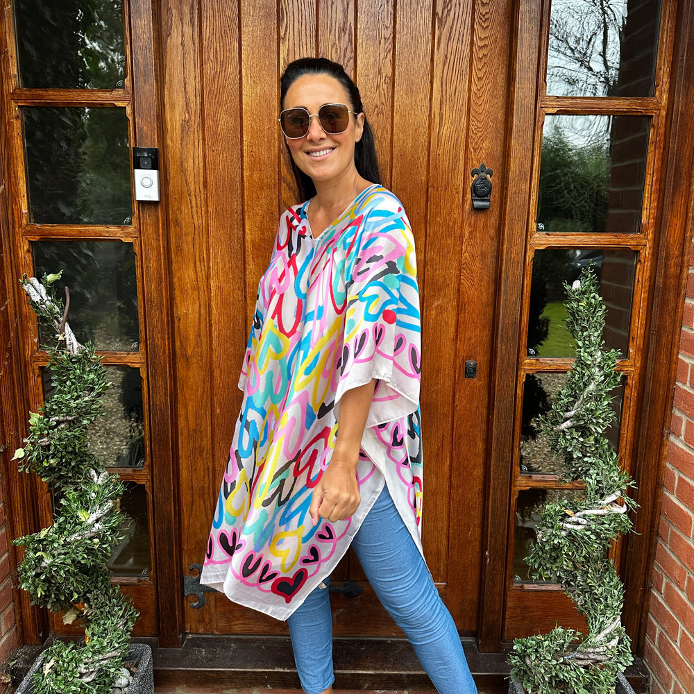 Hannah Heart Kaftan - Blush Boutique Essex