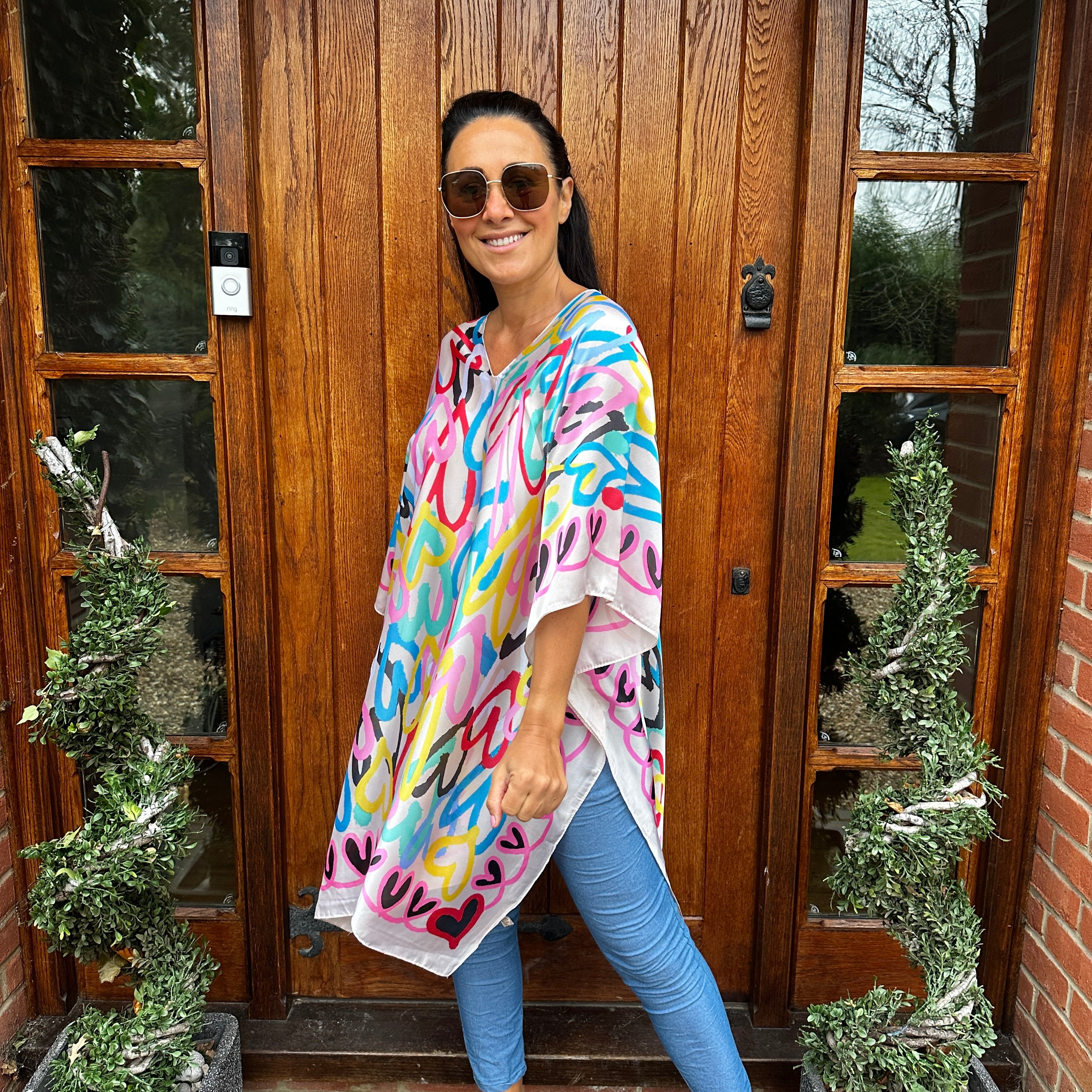 Hannah Heart Kaftan - Blush Boutique Essex