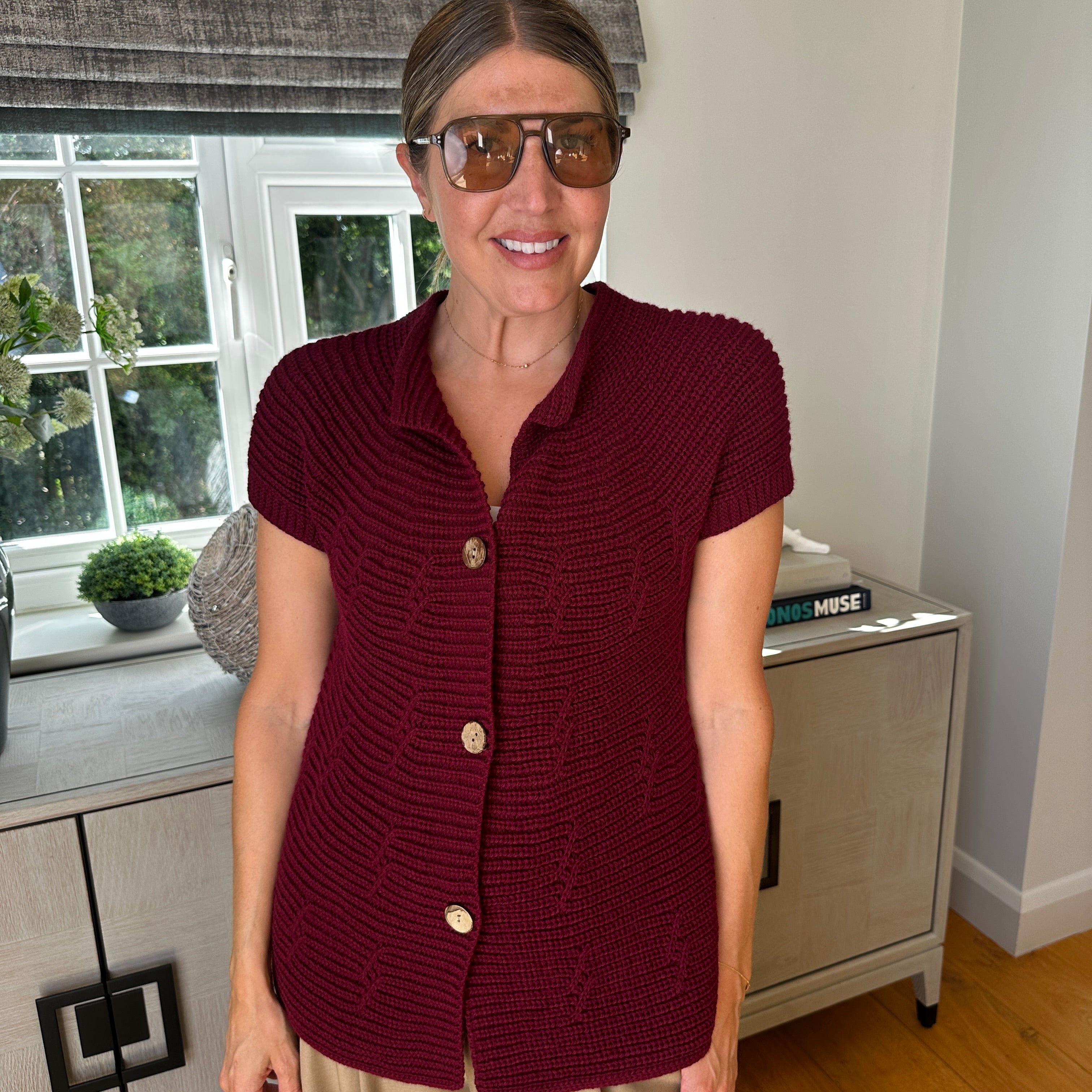 Morgan Knit Vest - Blush Boutique Essex