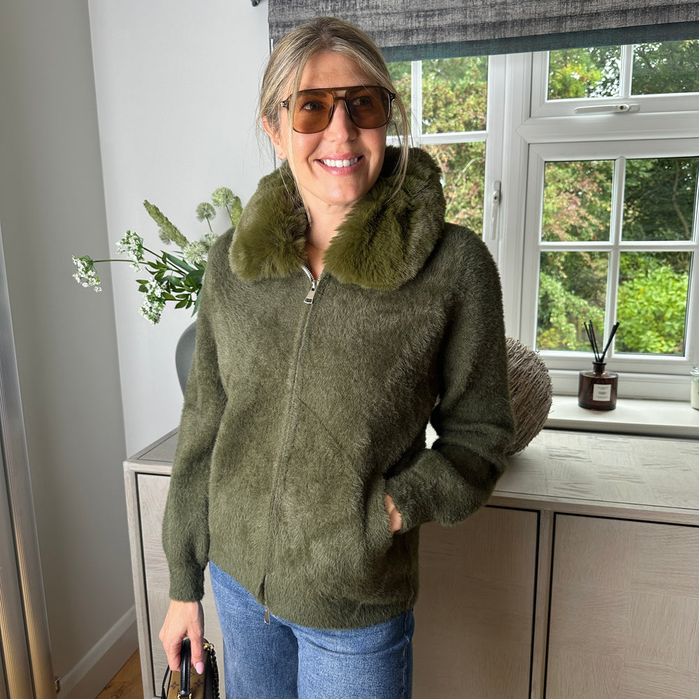 Cozi Fur Cardigan