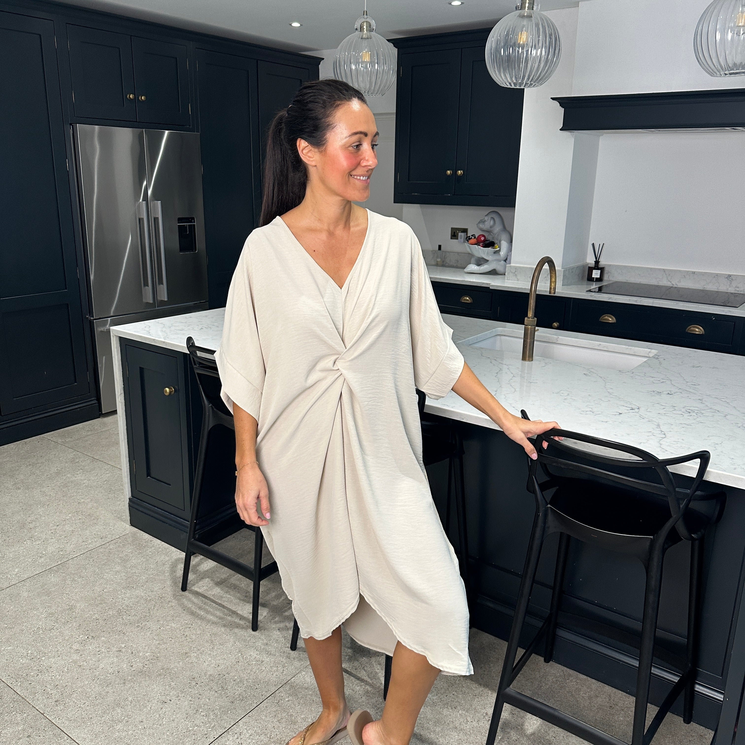 Tiffany Knot Dress - Blush Boutique Essex