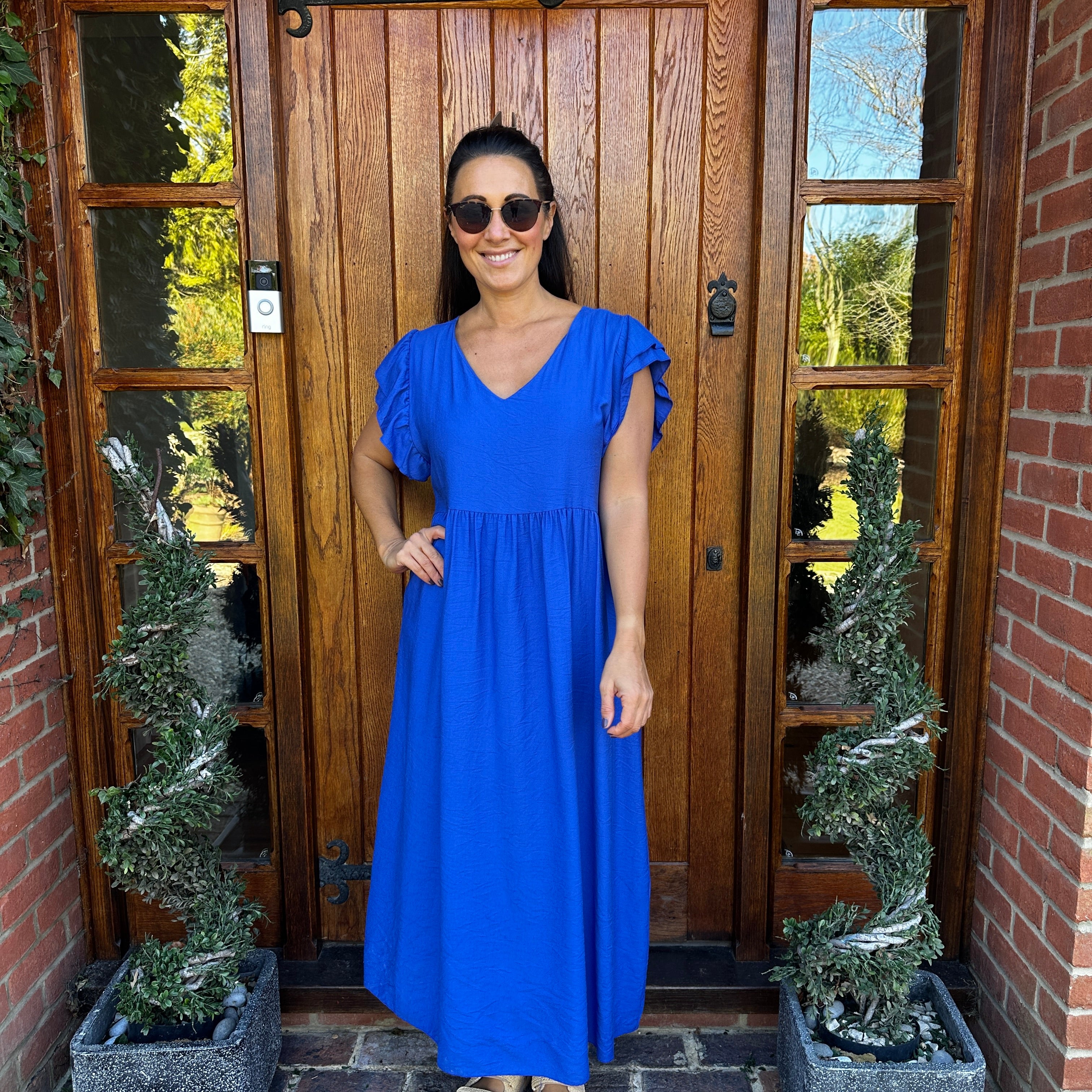 Sam Button Dress - Blush Boutique Essex