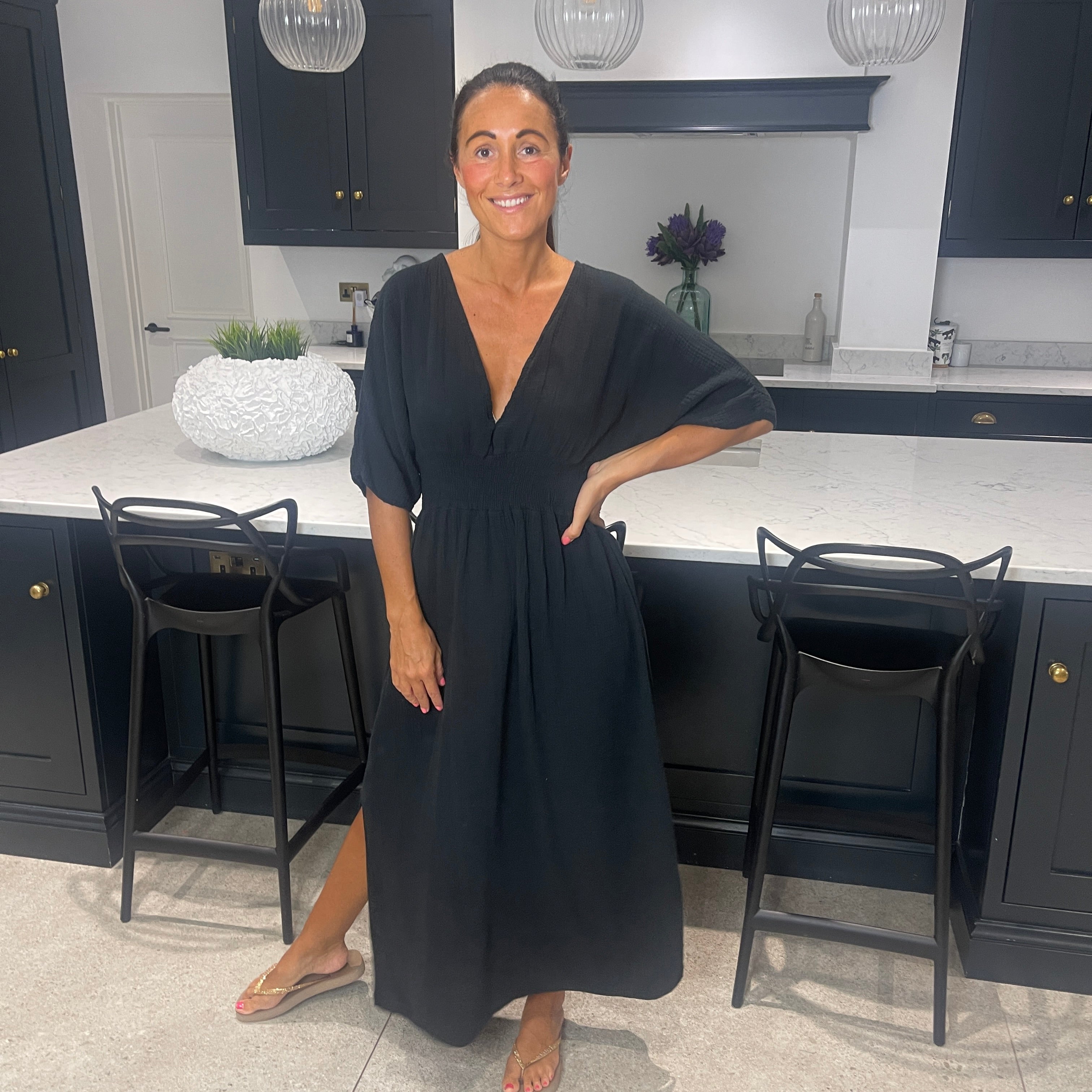 Chloe Cotton Cheesecloth Dress - Blush Boutique Essex