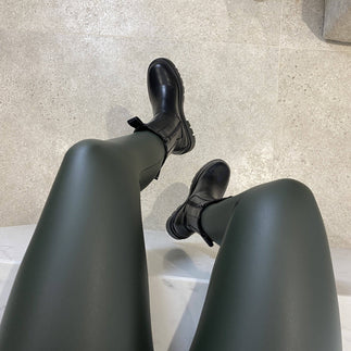 Leah Leather Look Leggings - Blush Boutique Essex
