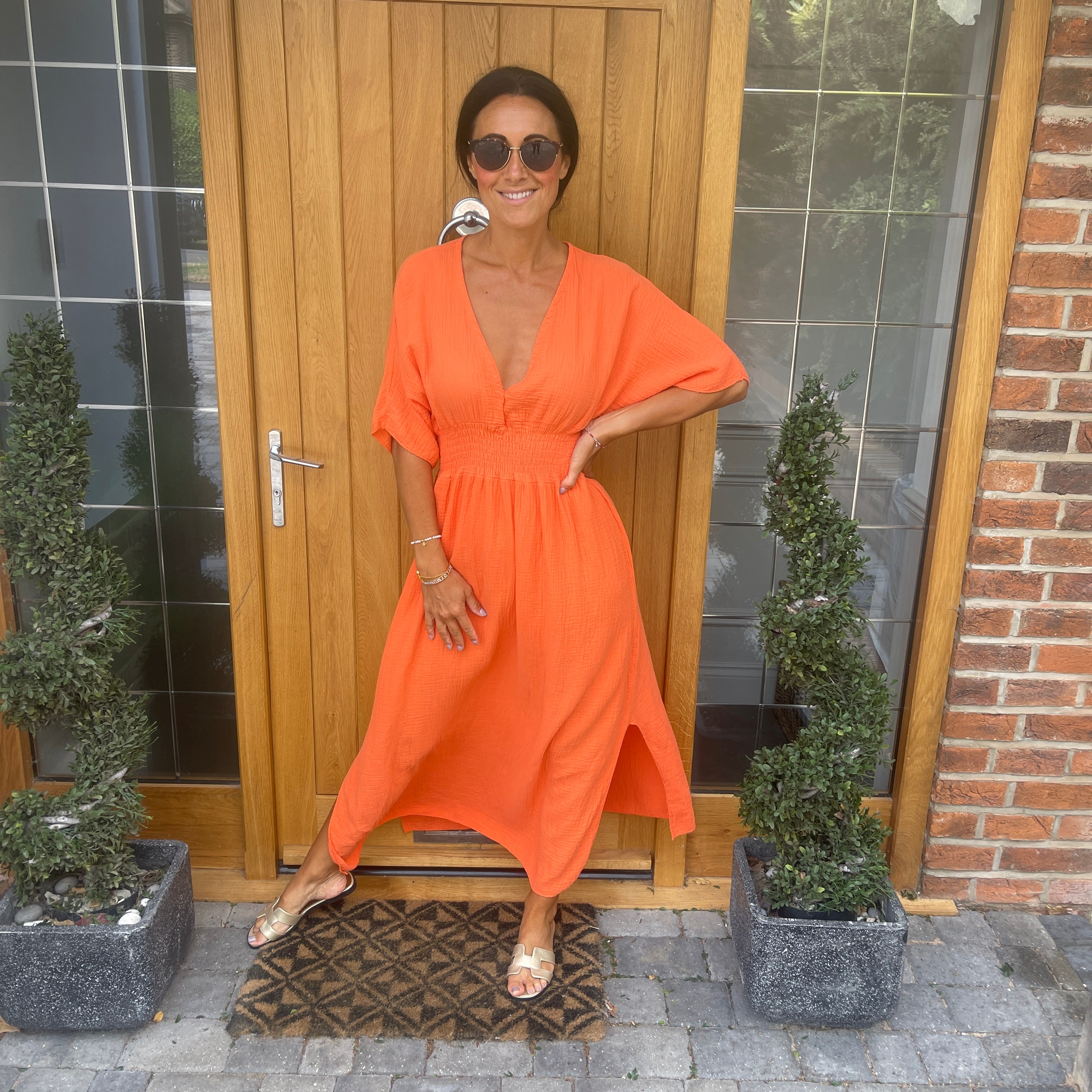 Chloe Cotton Cheesecloth Dress - Blush Boutique Essex