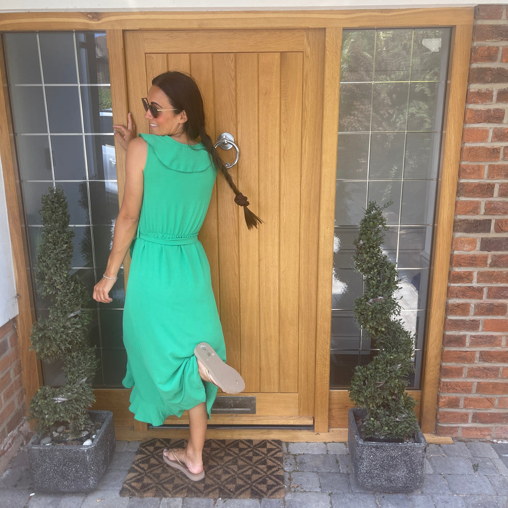 Bliss Ruffle Wrap Dress - Blush Boutique Essex