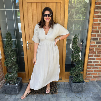 Chloe Cotton Cheesecloth Dress - Blush Boutique Essex