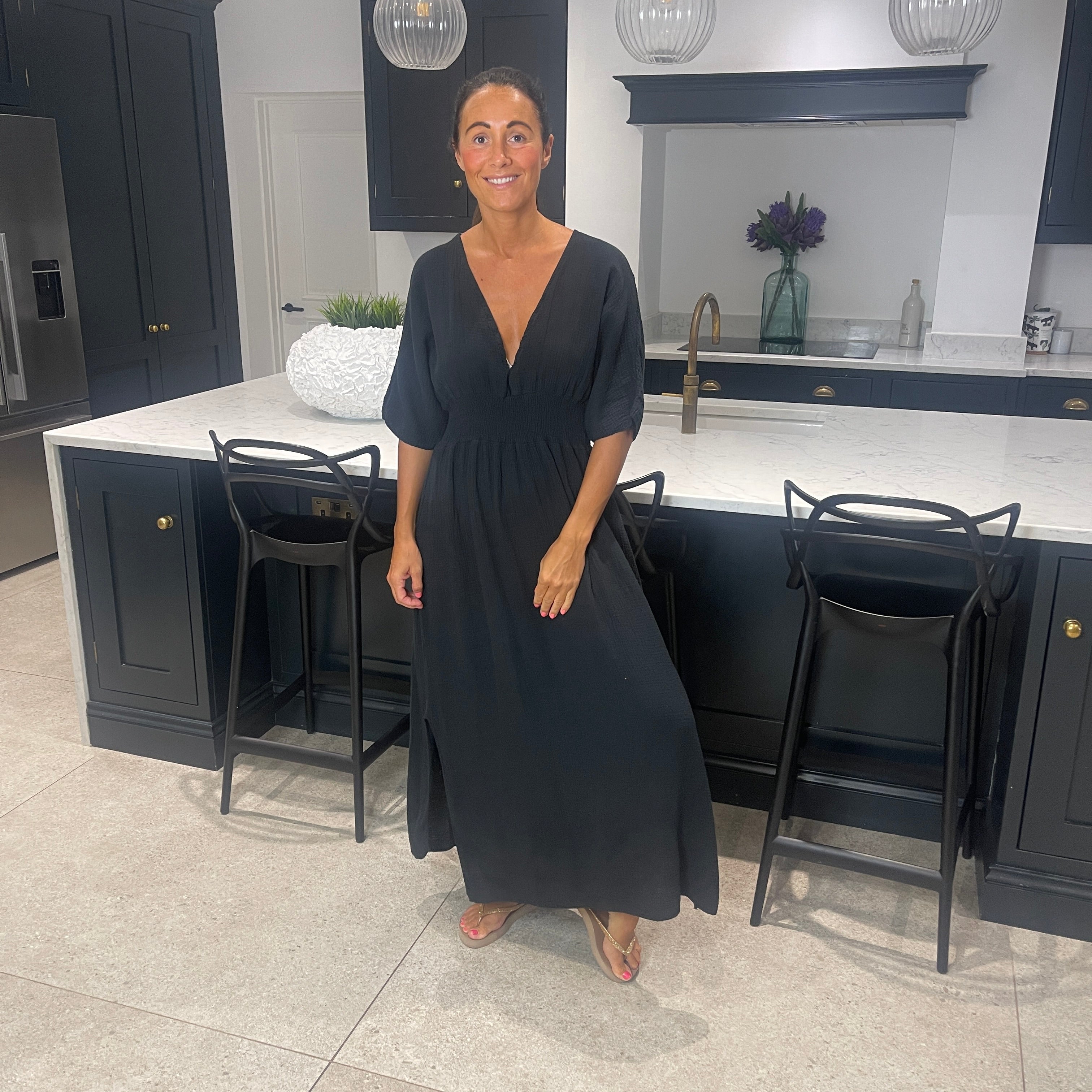 Chloe Cotton Cheesecloth Dress - Blush Boutique Essex