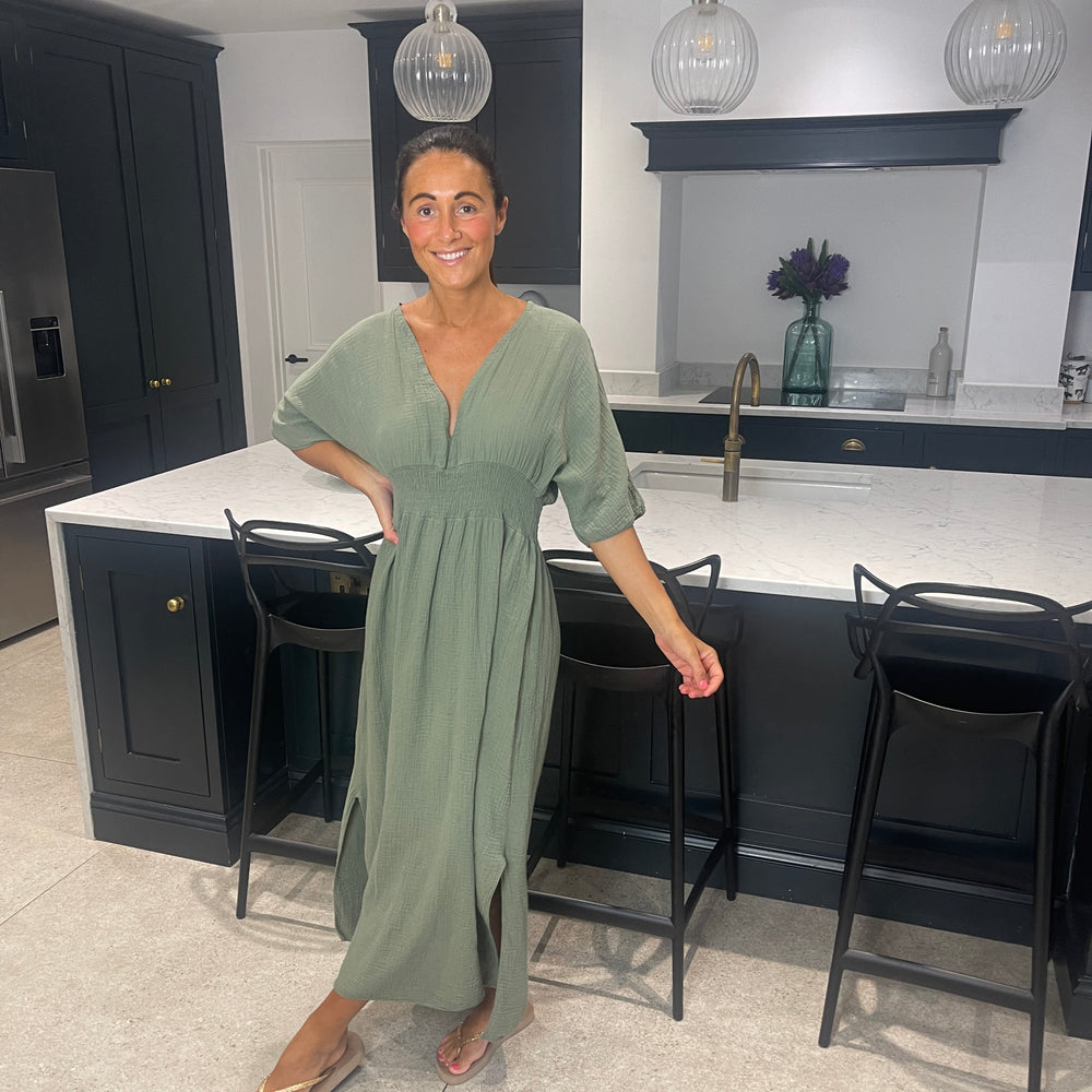Chloe Cotton Cheesecloth Dress - Blush Boutique Essex