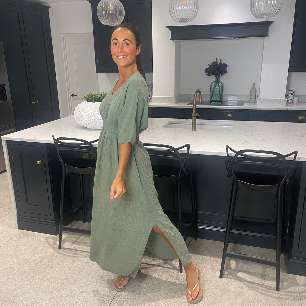 Chloe Cotton Cheesecloth Dress - Blush Boutique Essex