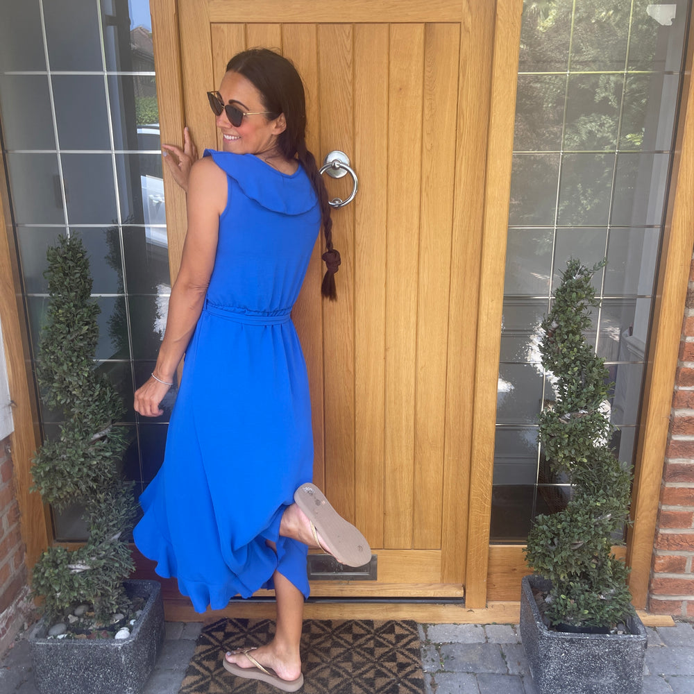 Bliss Ruffle Wrap Dress - Blush Boutique Essex