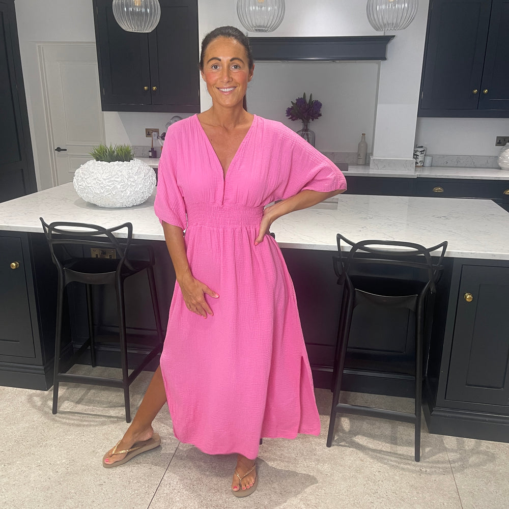 Chloe Cotton Cheesecloth Dress - Blush Boutique Essex