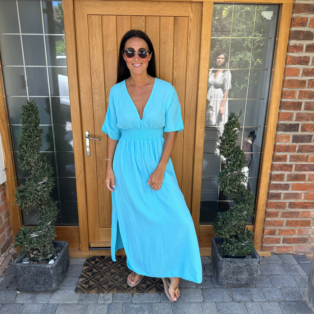 Chloe Cotton Cheesecloth Dress - Blush Boutique Essex