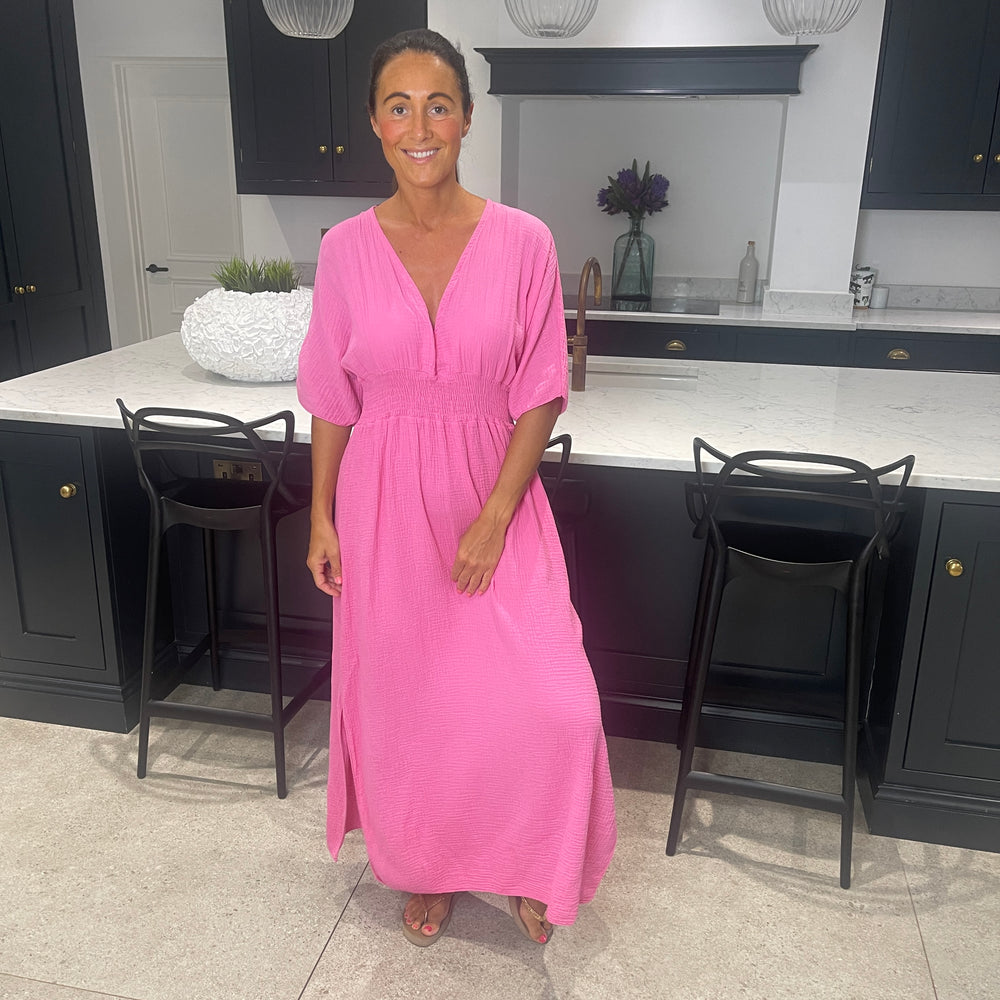 Chloe Cotton Cheesecloth Dress - Blush Boutique Essex