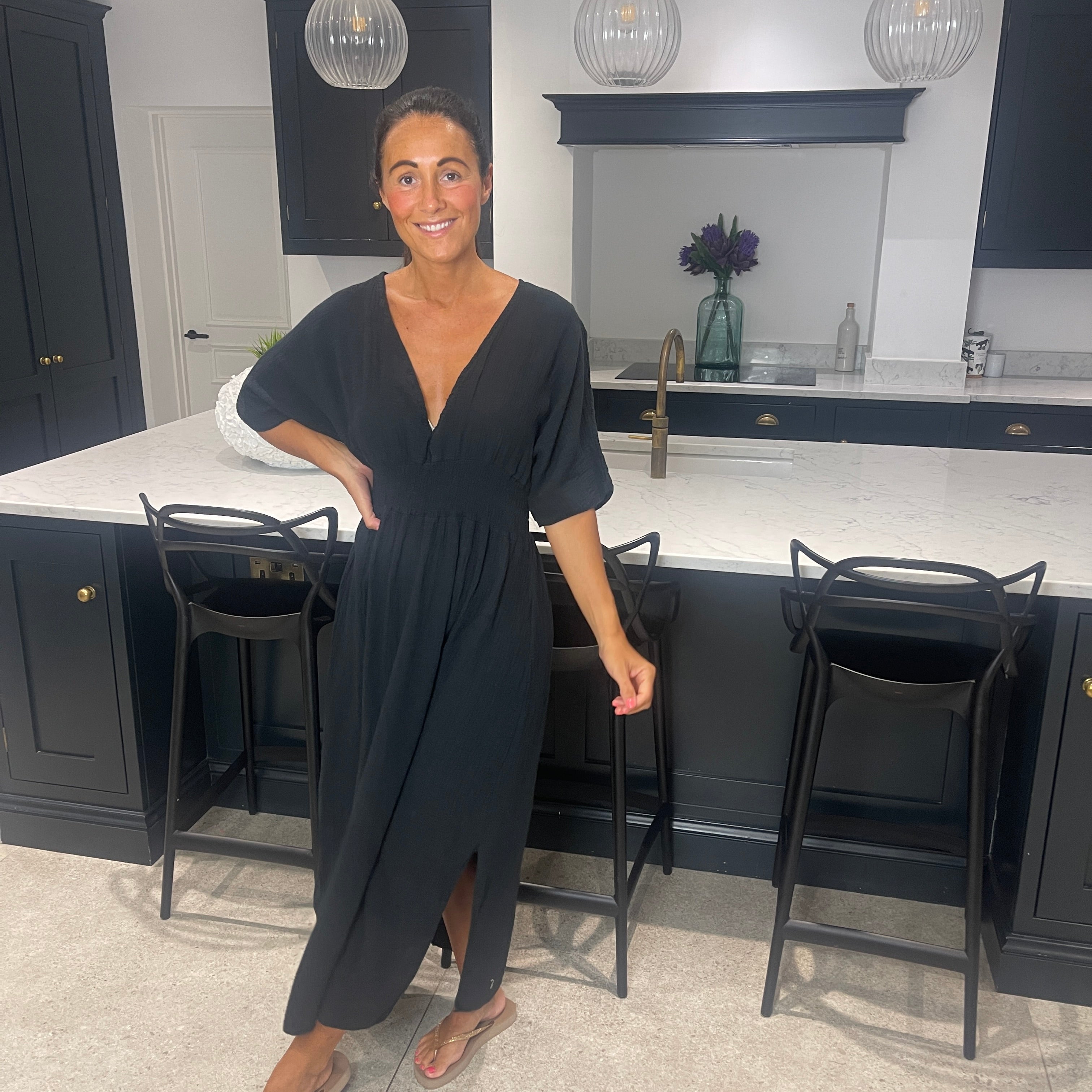 Chloe Cotton Cheesecloth Dress - Blush Boutique Essex