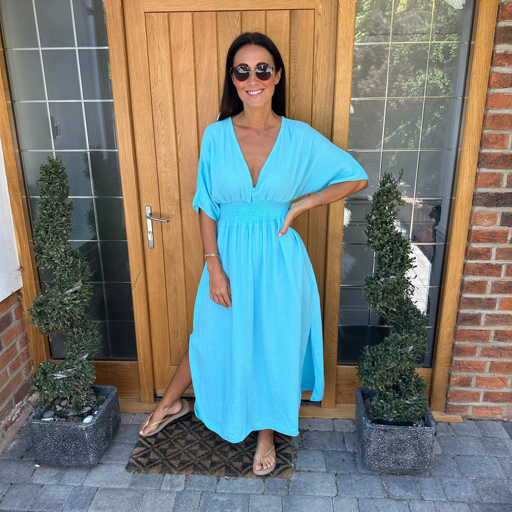 Chloe Cotton Cheesecloth Dress - Blush Boutique Essex