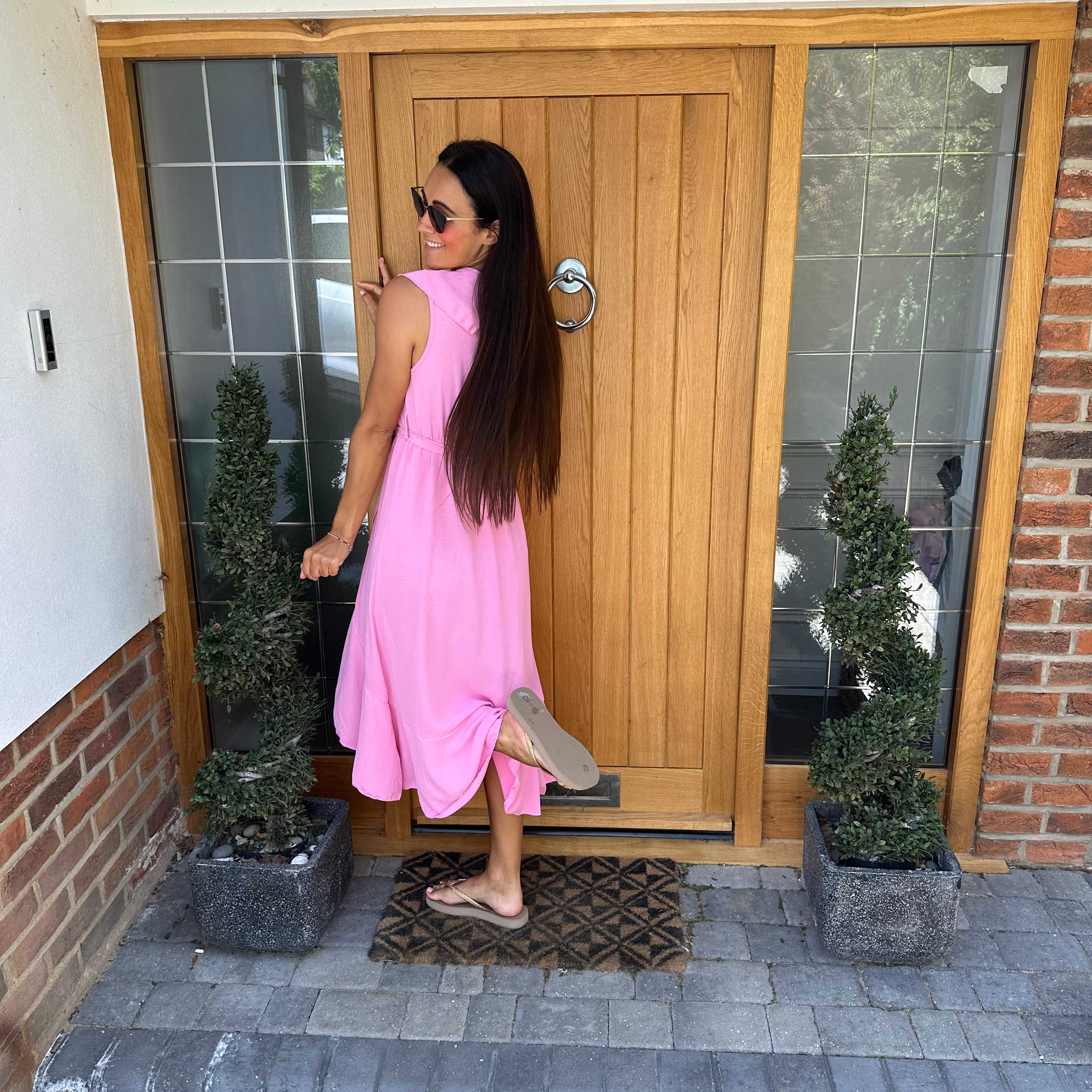 Bliss Ruffle Wrap Dress - Blush Boutique Essex