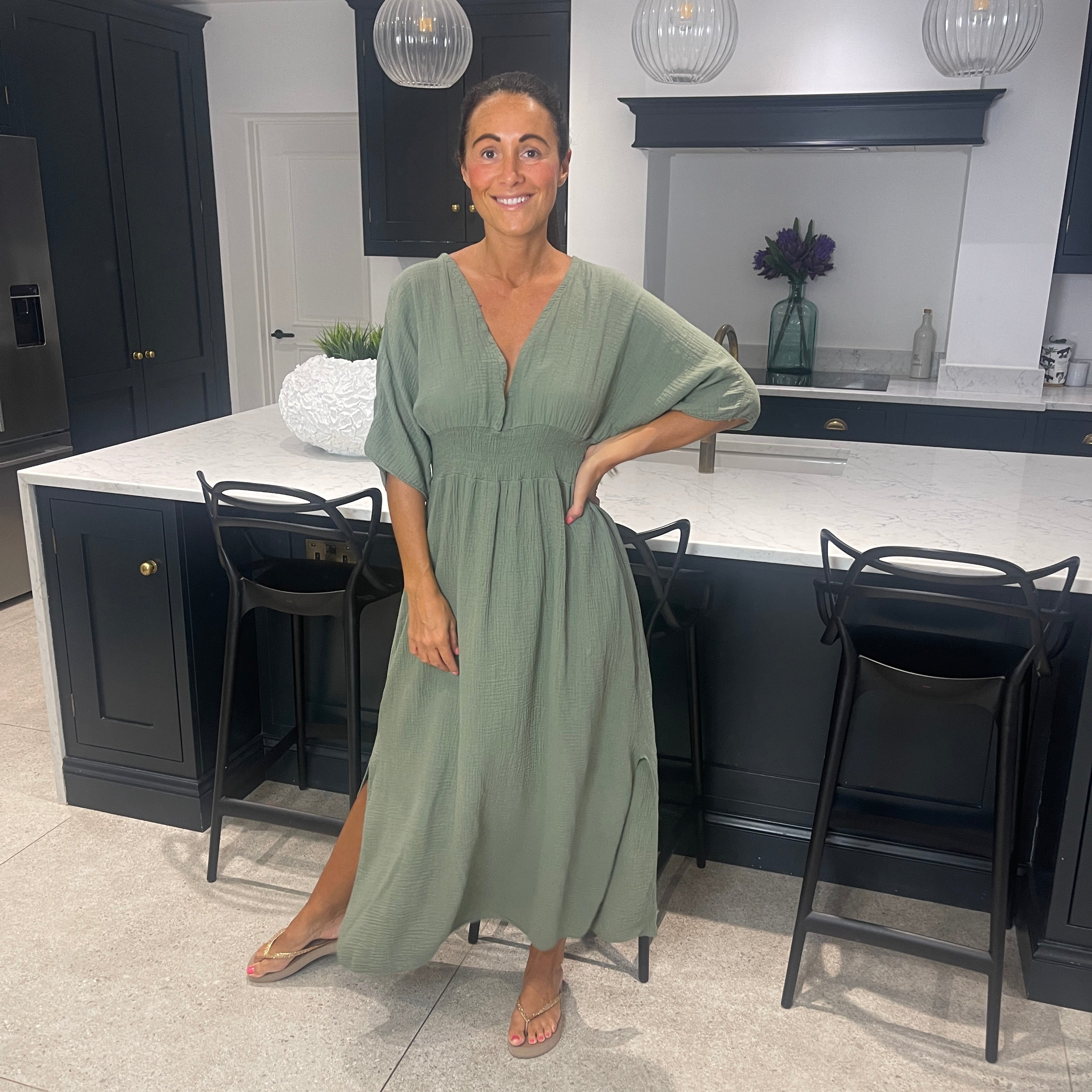 Chloe Cotton Cheesecloth Dress - Blush Boutique Essex