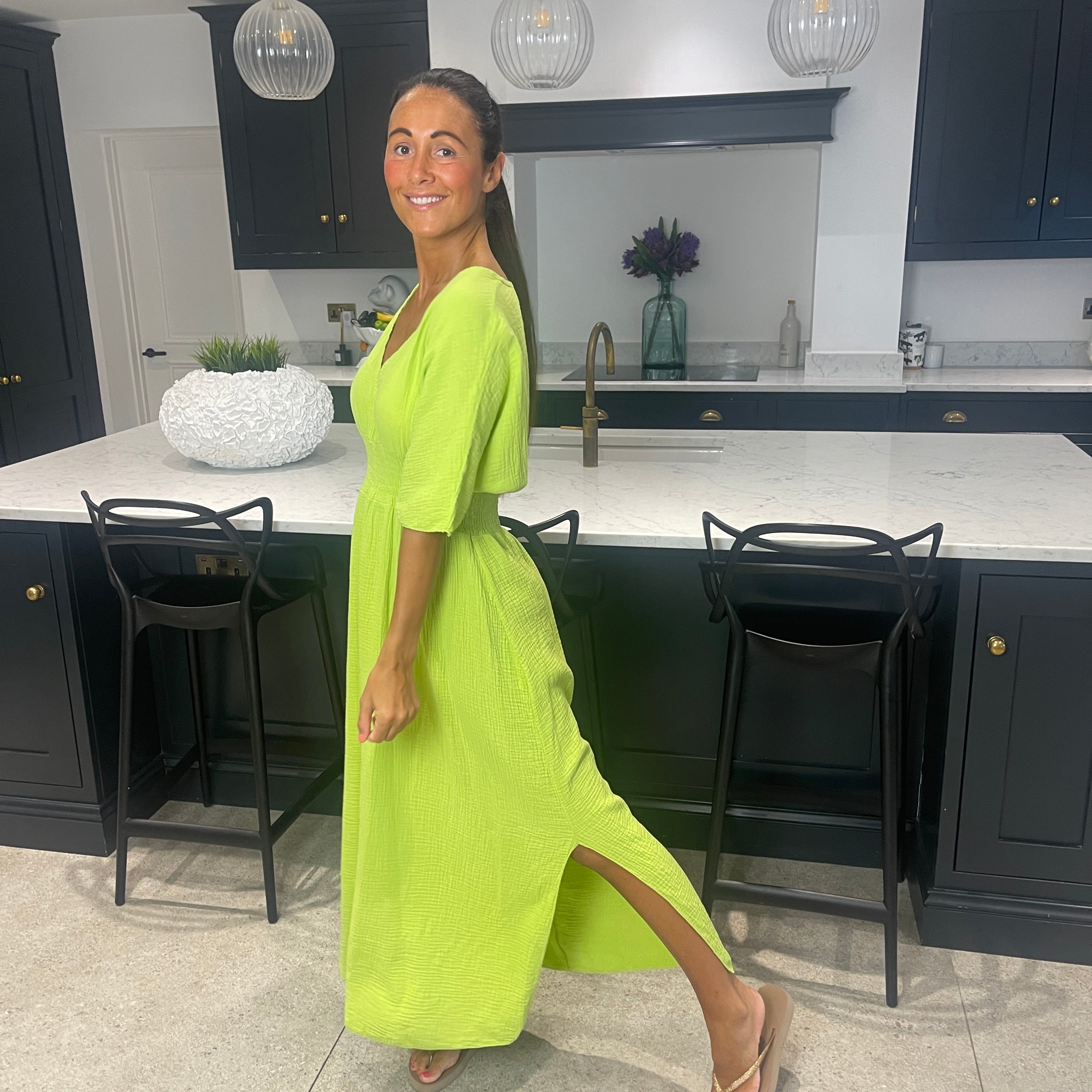 Chloe Cotton Cheesecloth Dress - Blush Boutique Essex