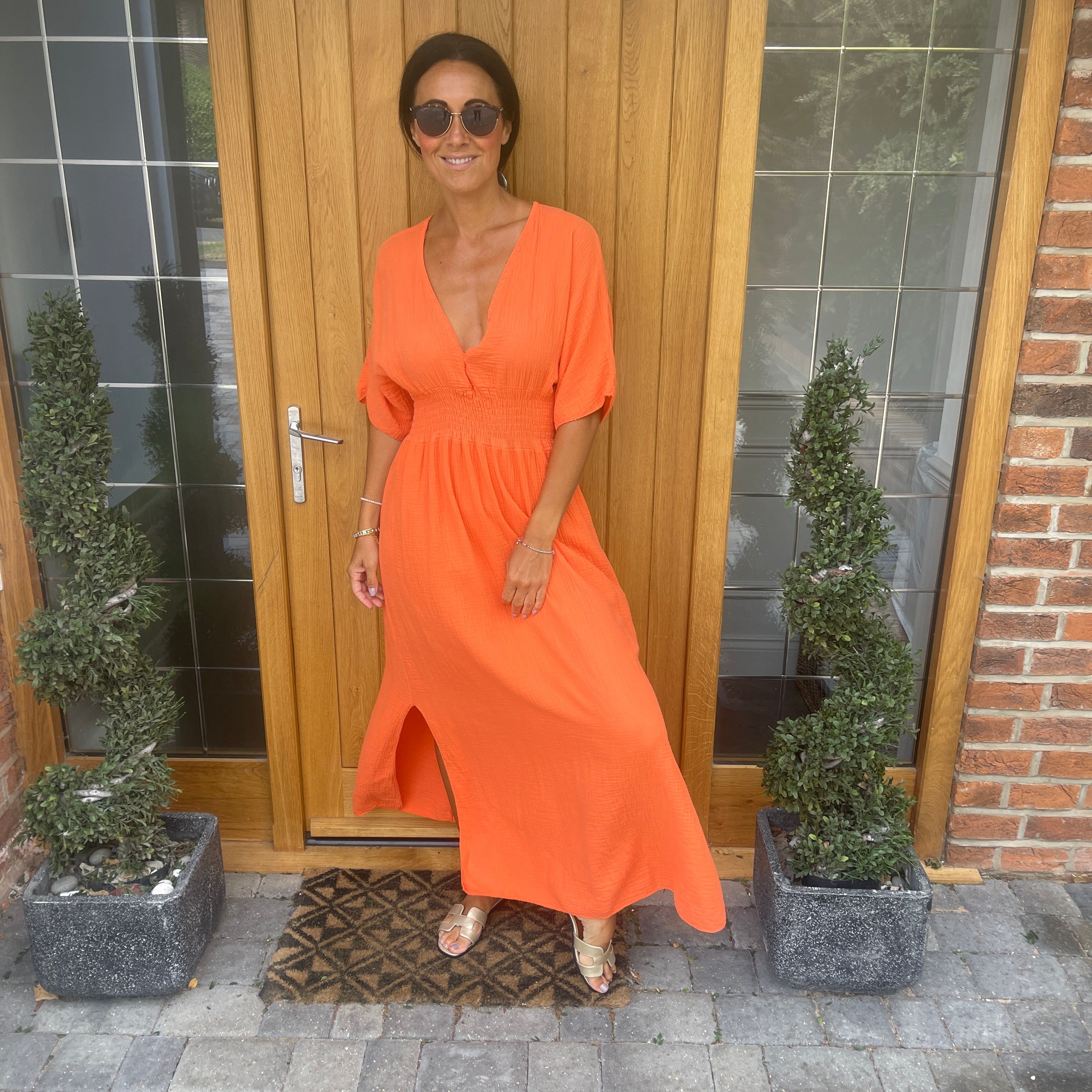 Chloe Cotton Cheesecloth Dress - Blush Boutique Essex