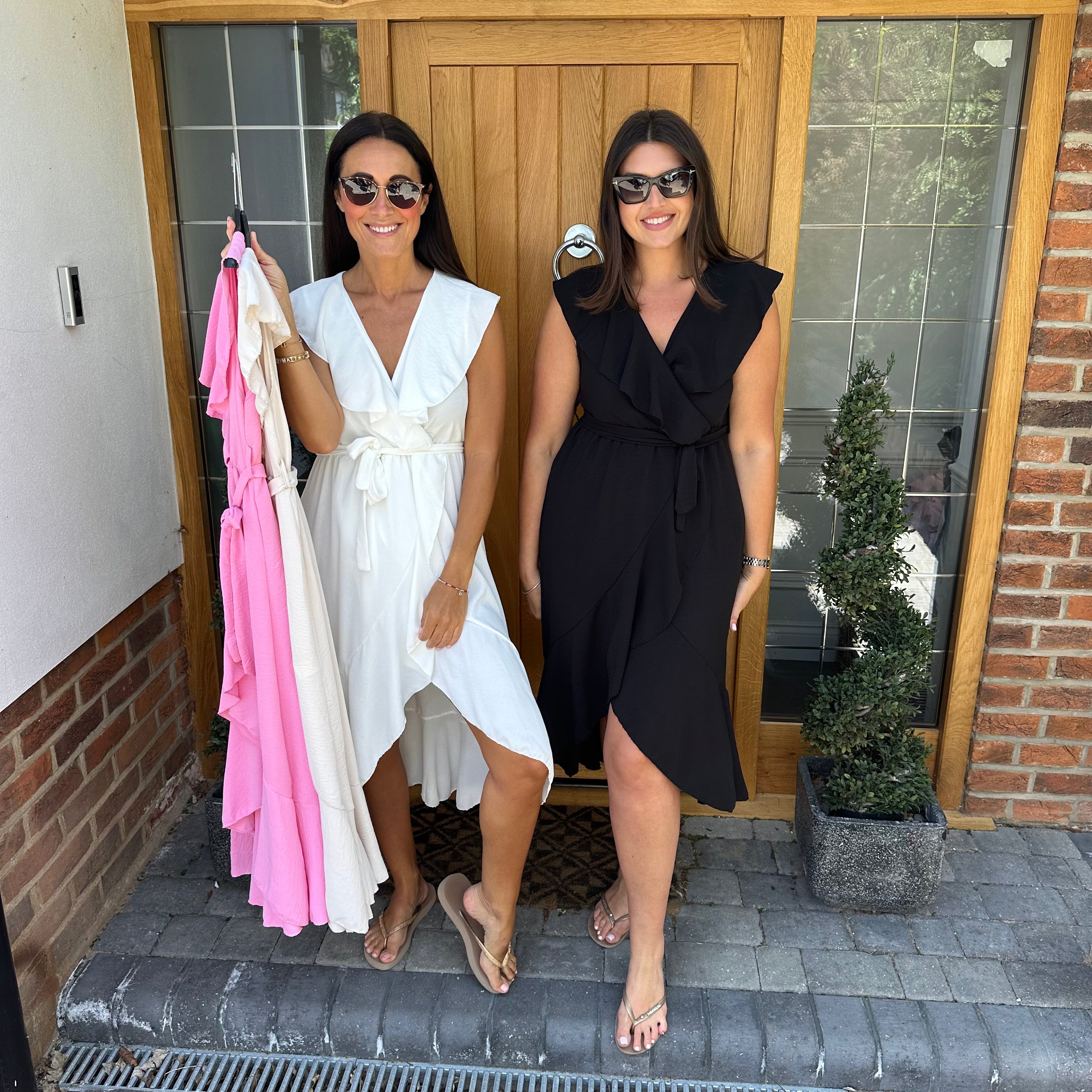 Bliss Ruffle Wrap Dress - Blush Boutique Essex