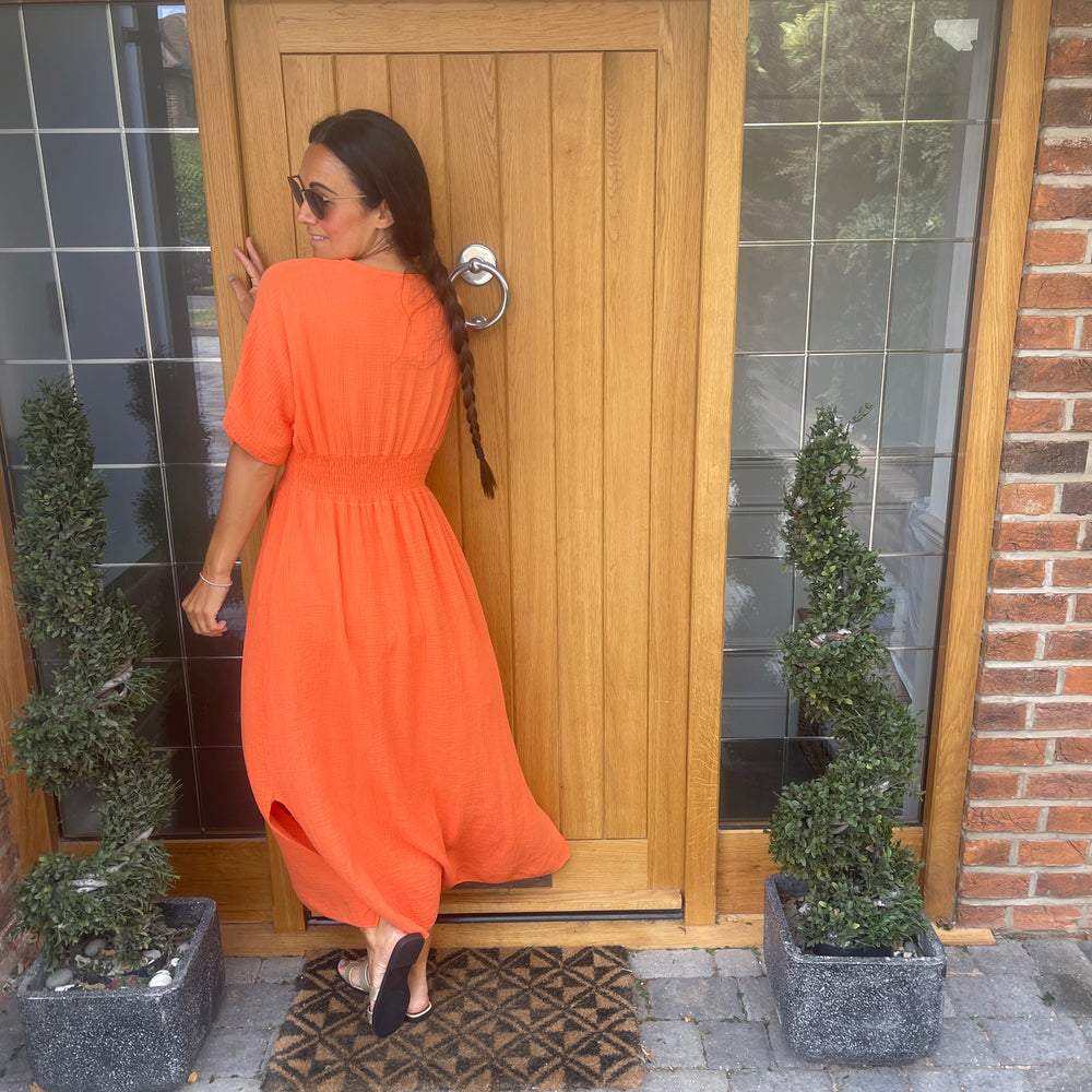 Chloe Cotton Cheesecloth Dress - Blush Boutique Essex