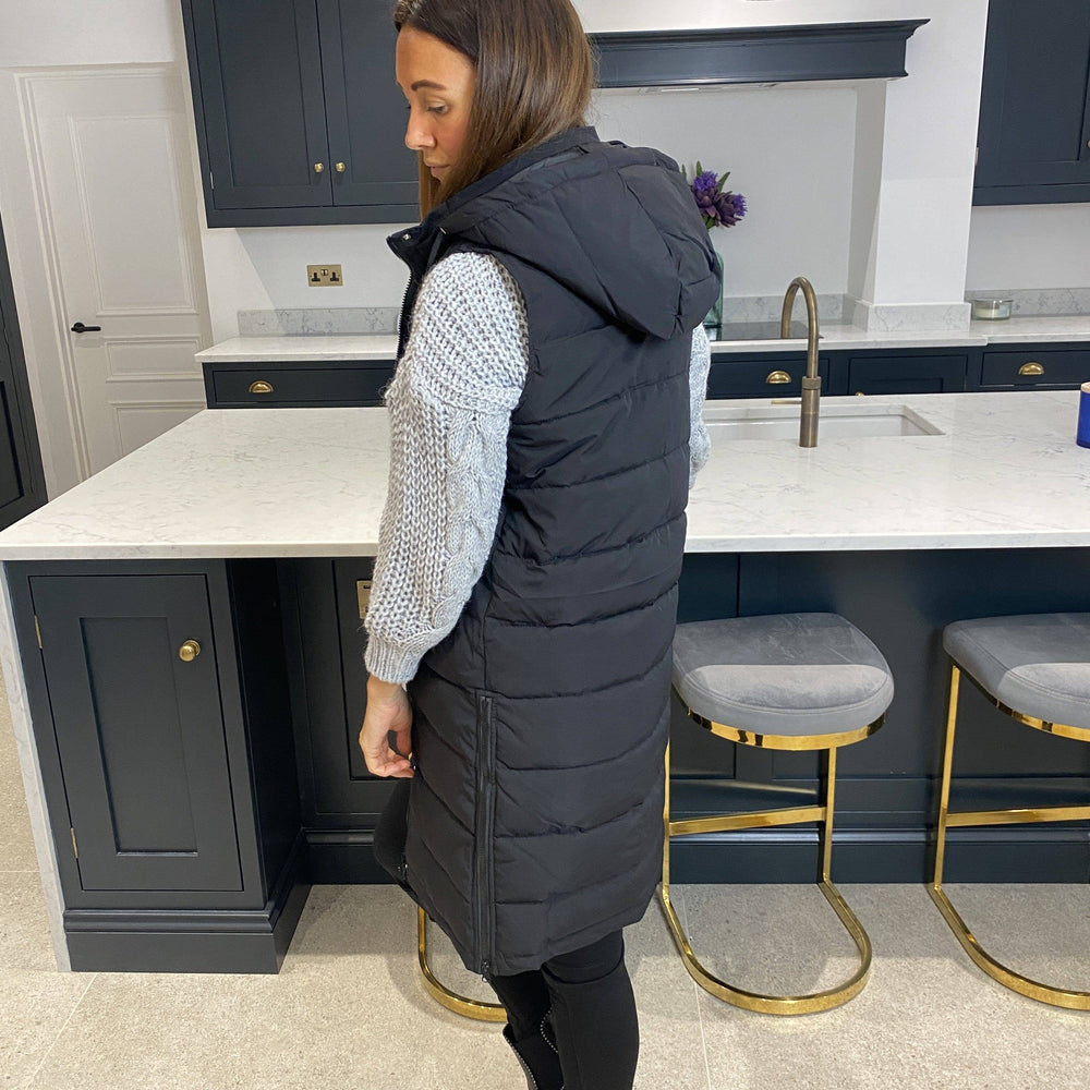 Charlie Quilted Body Warmer Black - Blush Boutique Essex