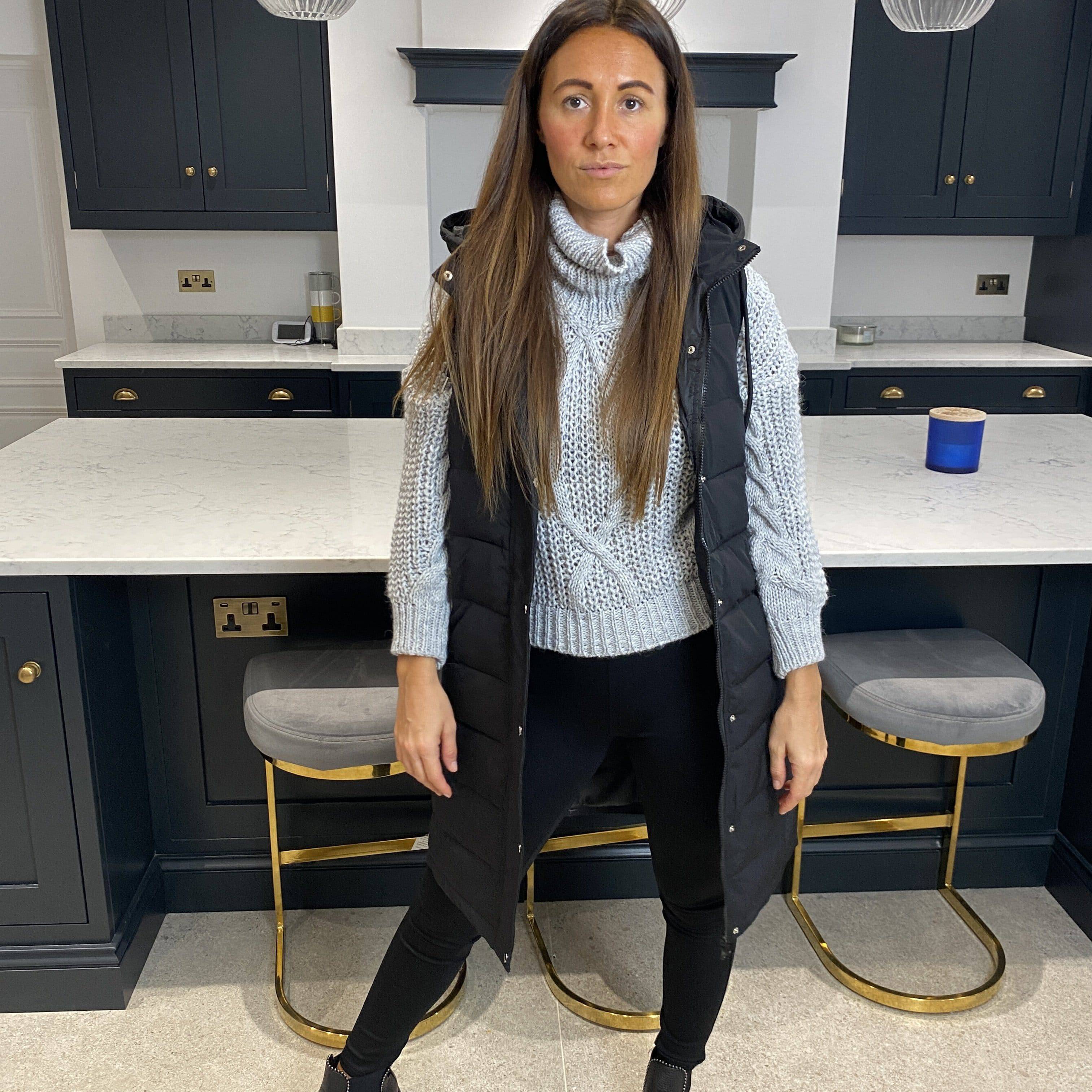 Charlie Quilted Body Warmer Black - Blush Boutique Essex