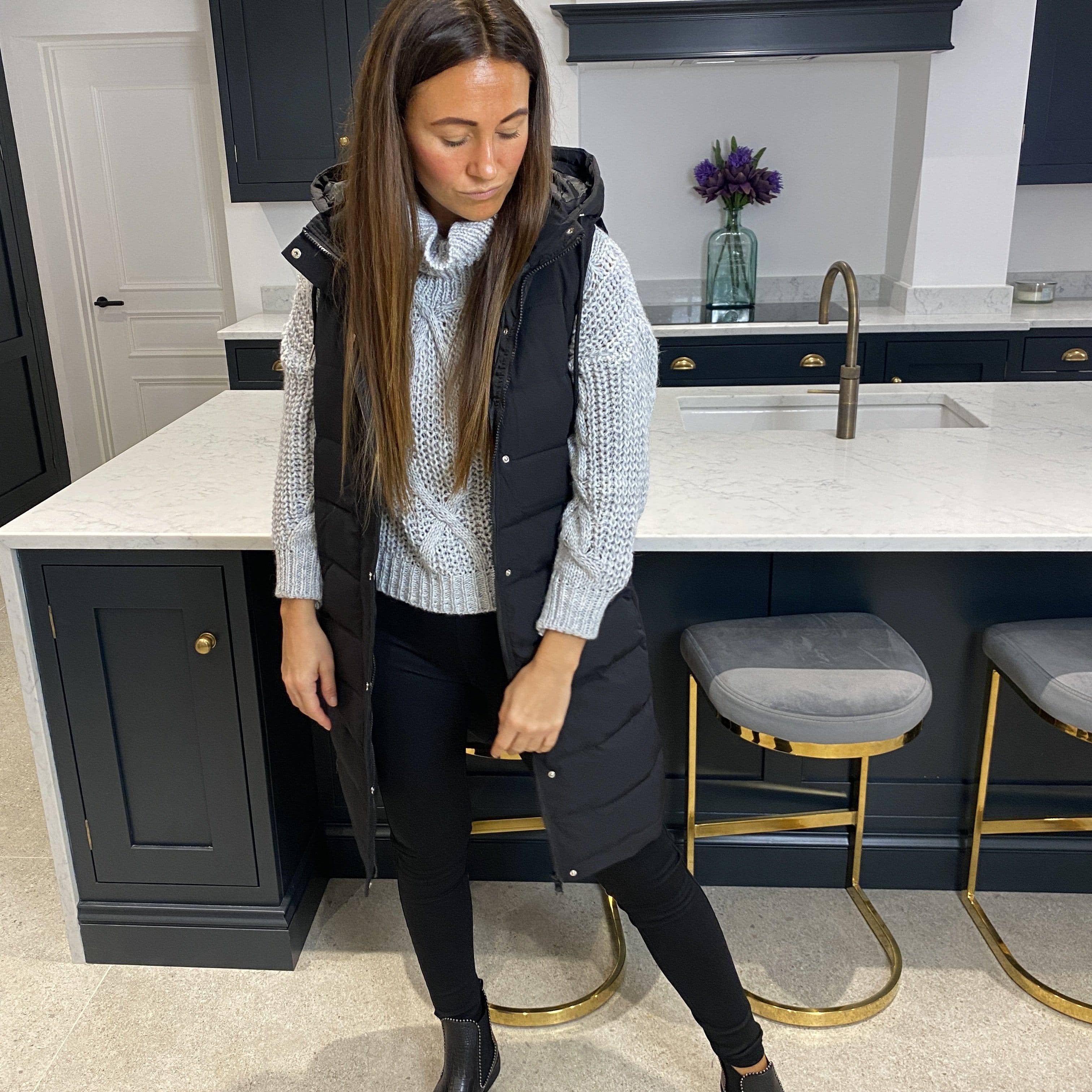 Charlie Quilted Body Warmer Black - Blush Boutique Essex