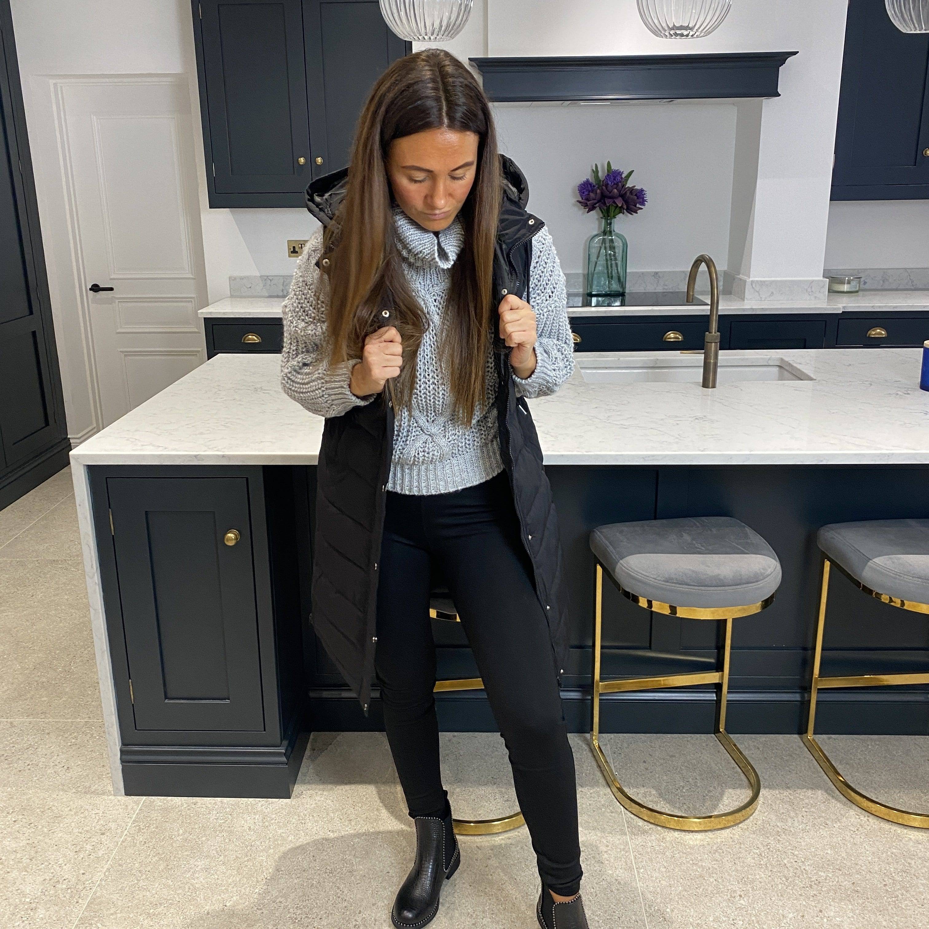 Charlie Quilted Body Warmer Black - Blush Boutique Essex