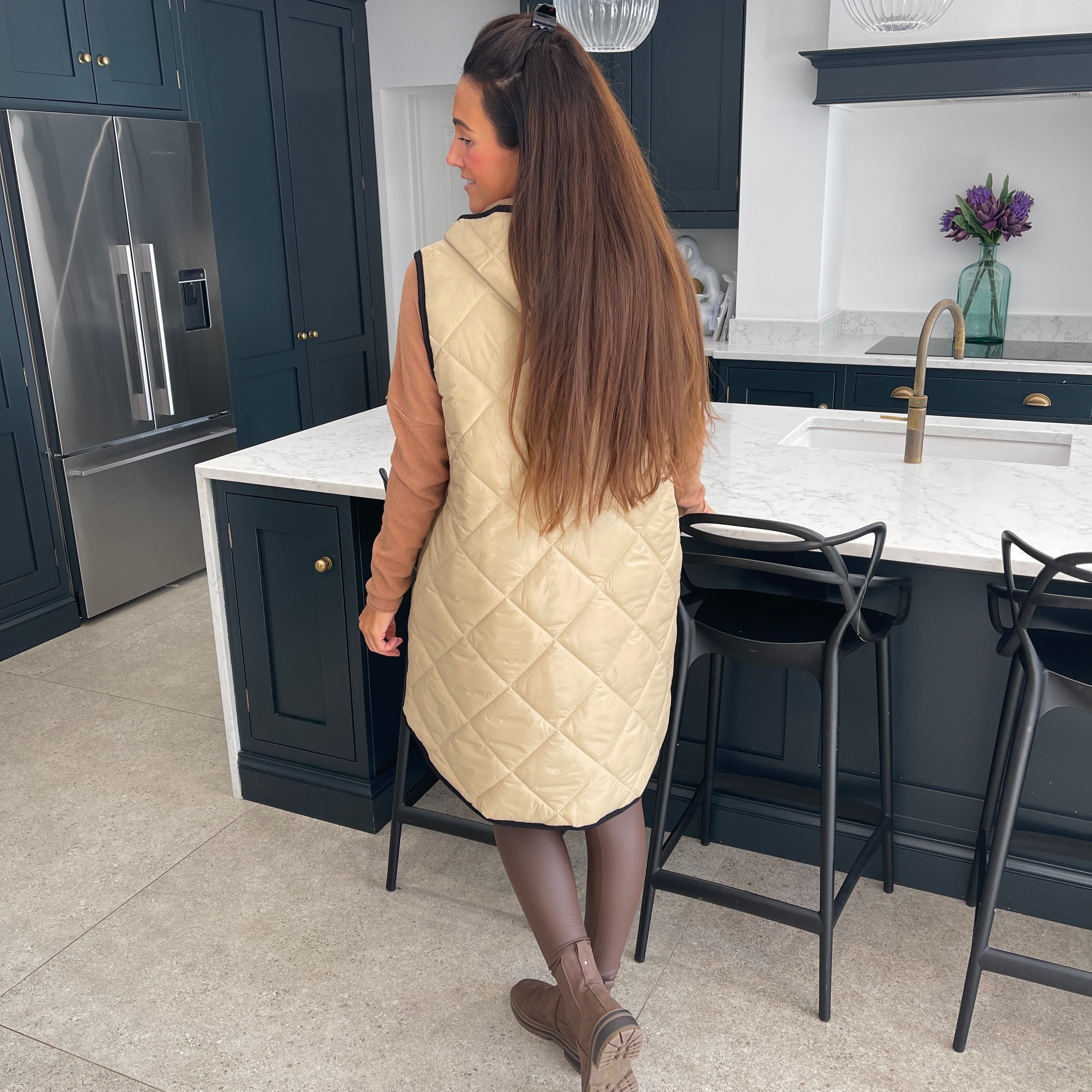 Love Quilted Body Warmer - Blush Boutique Essex