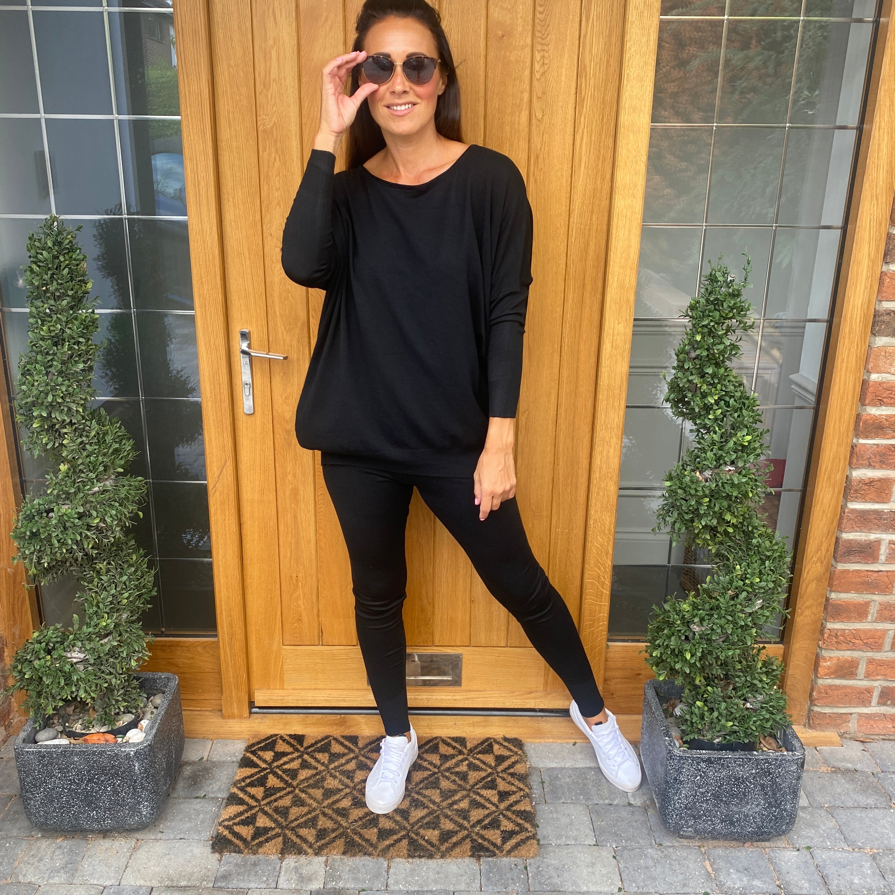 Bibi Soft Knit Lounge Suit - Blush Boutique Essex