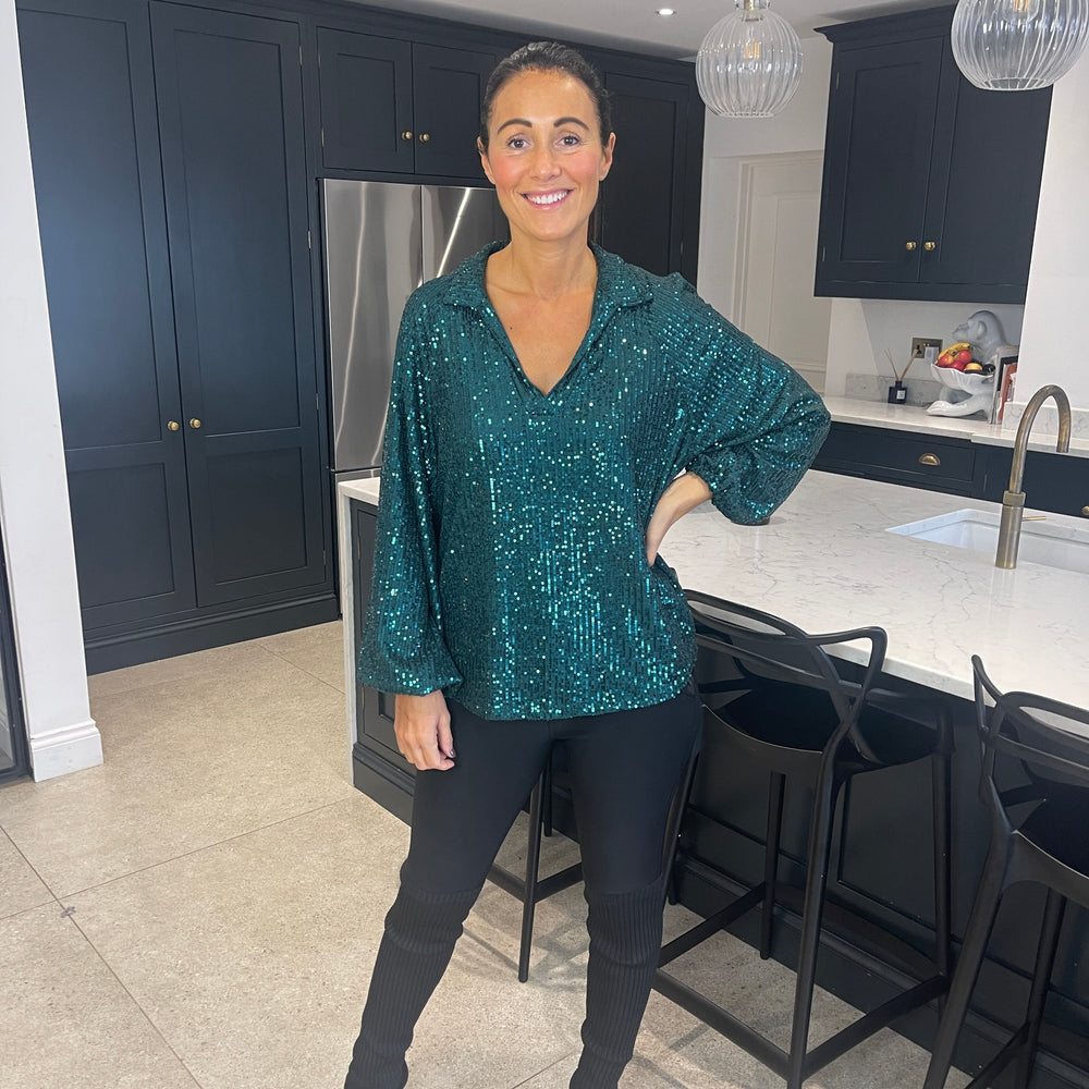 Sunni Sequin Top - Blush Boutique Essex