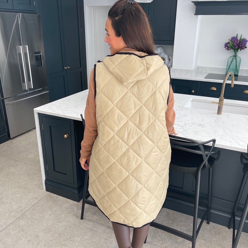 Love Quilted Body Warmer - Blush Boutique Essex