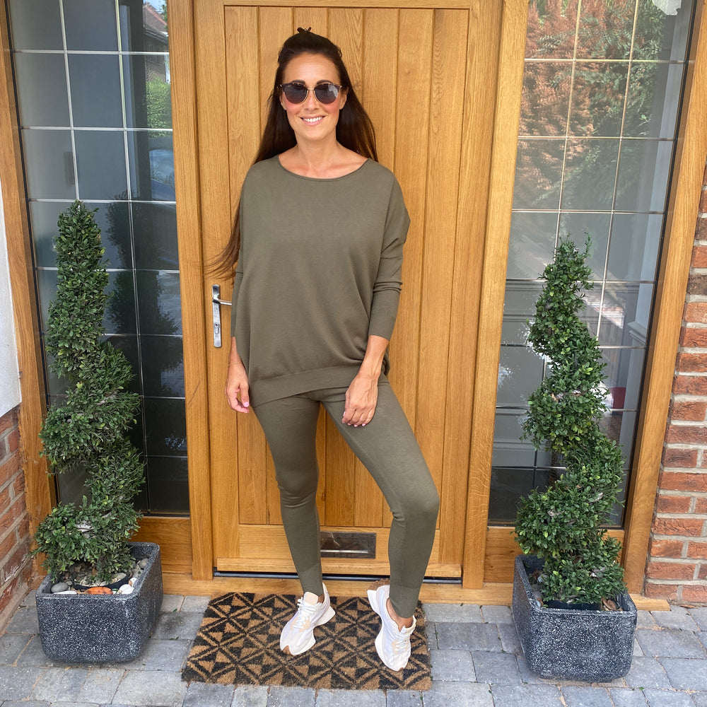 Bibi Soft Knit Lounge Suit - Blush Boutique Essex