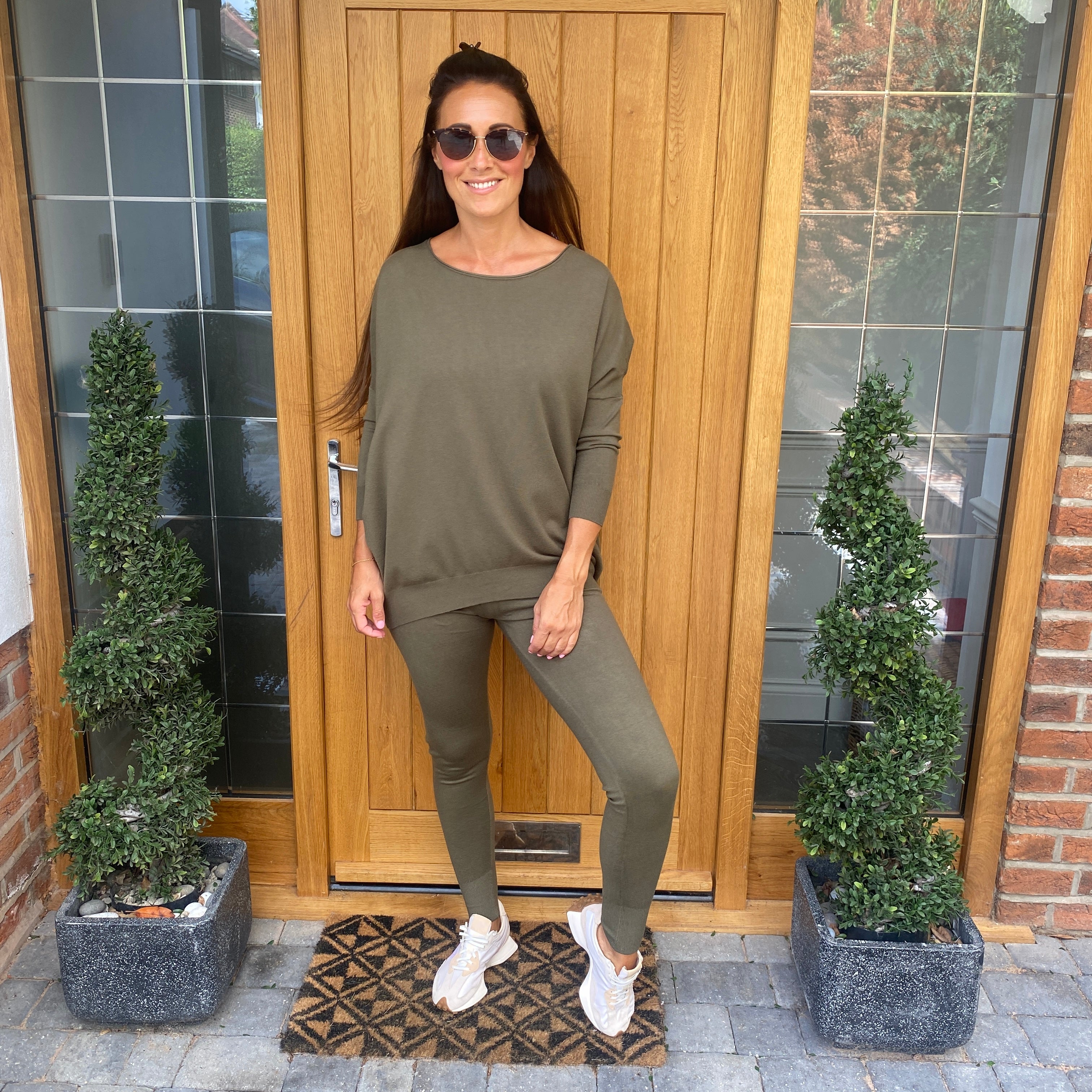 Bibi Soft Knit Lounge Suit - Blush Boutique Essex
