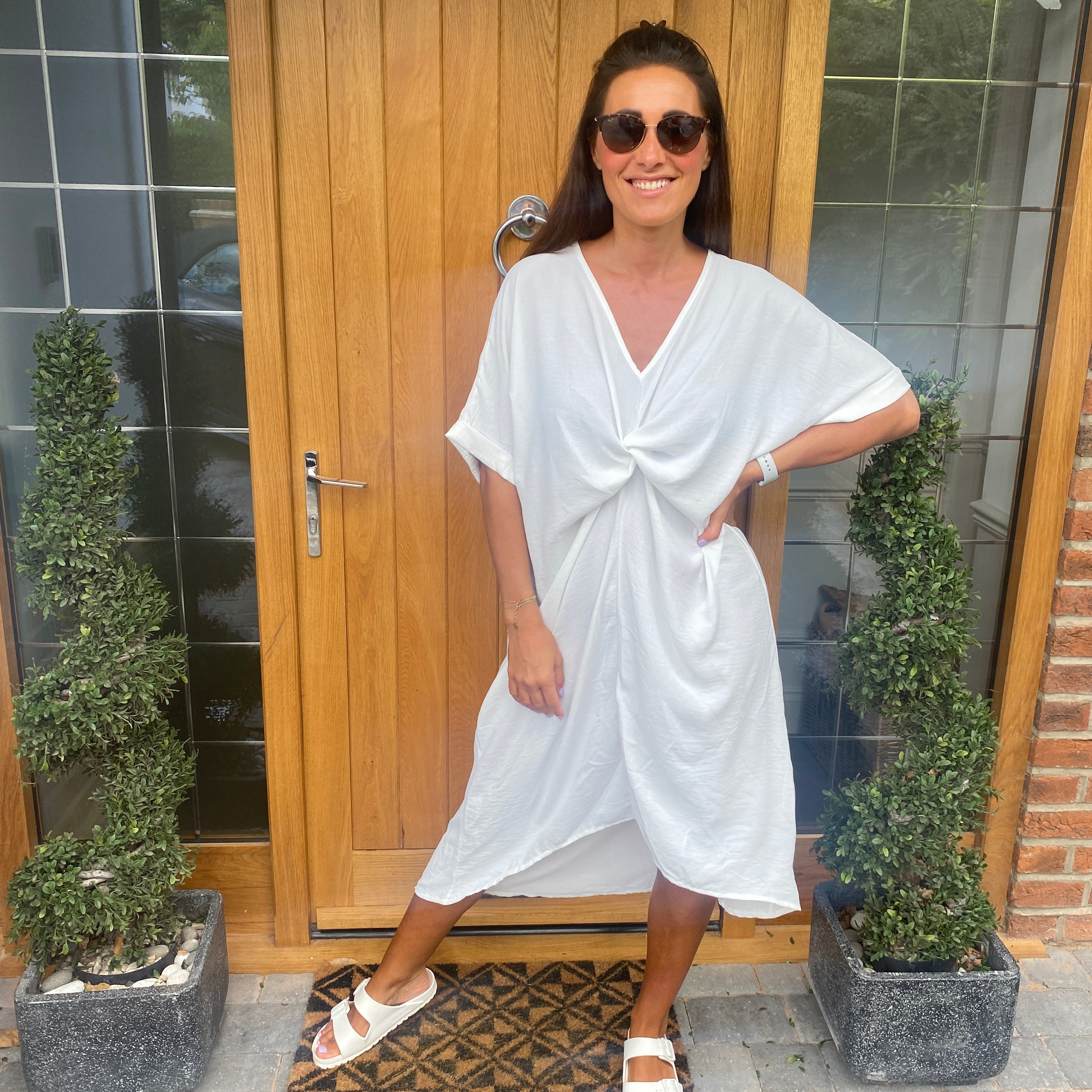 Tiffany Maxi Knot Dress - Blush Boutique Essex