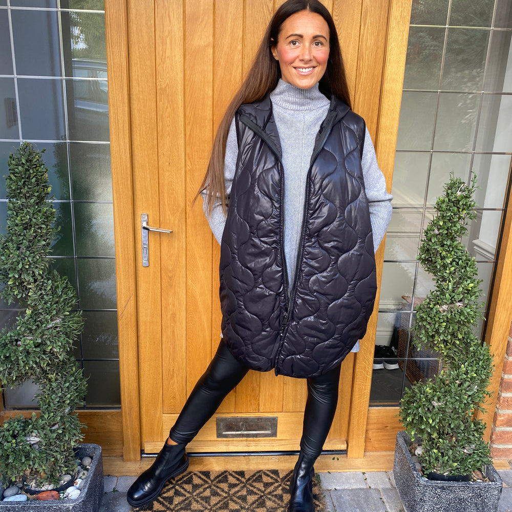 Love Quilted Body Warmer - Blush Boutique Essex