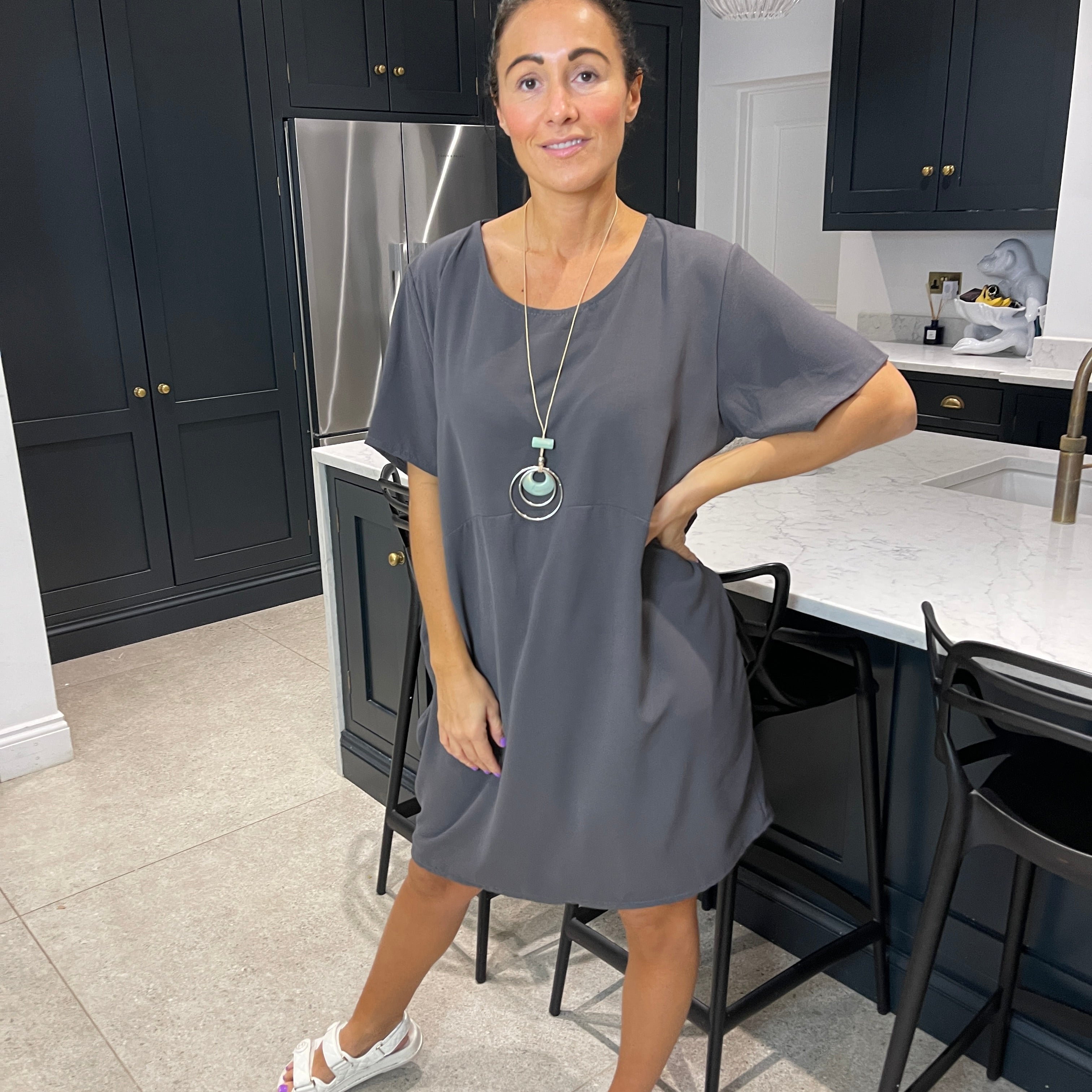 Bianca Necklace Dress - Blush Boutique Essex