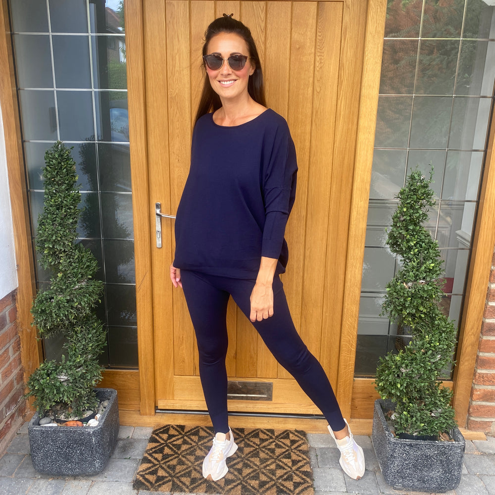 Bibi Soft Knit Lounge Suit - Blush Boutique Essex