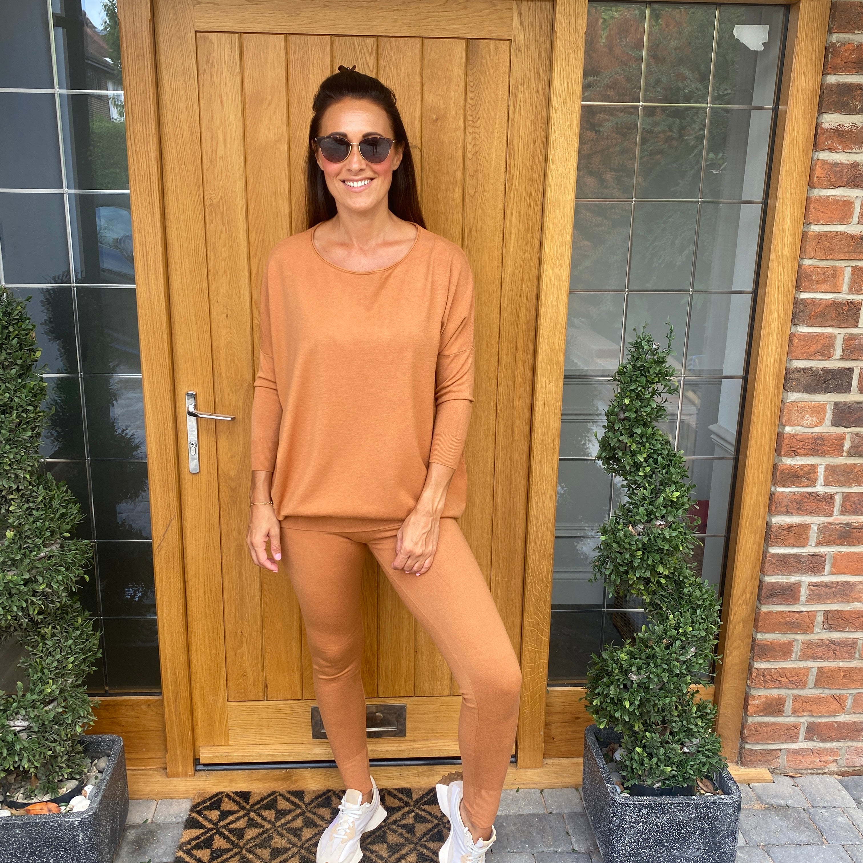 Bibi Soft Knit Lounge Suit - Blush Boutique Essex